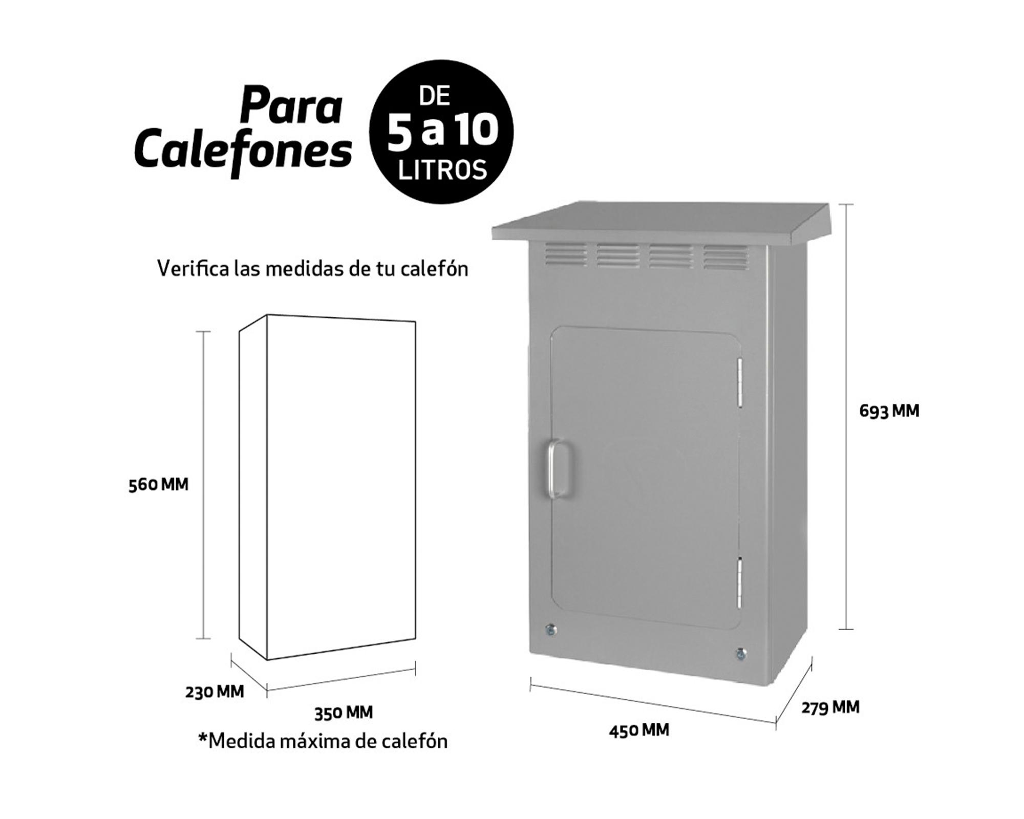 Gabinete calefón Premium gris 69.3x45x27.9 cm-2