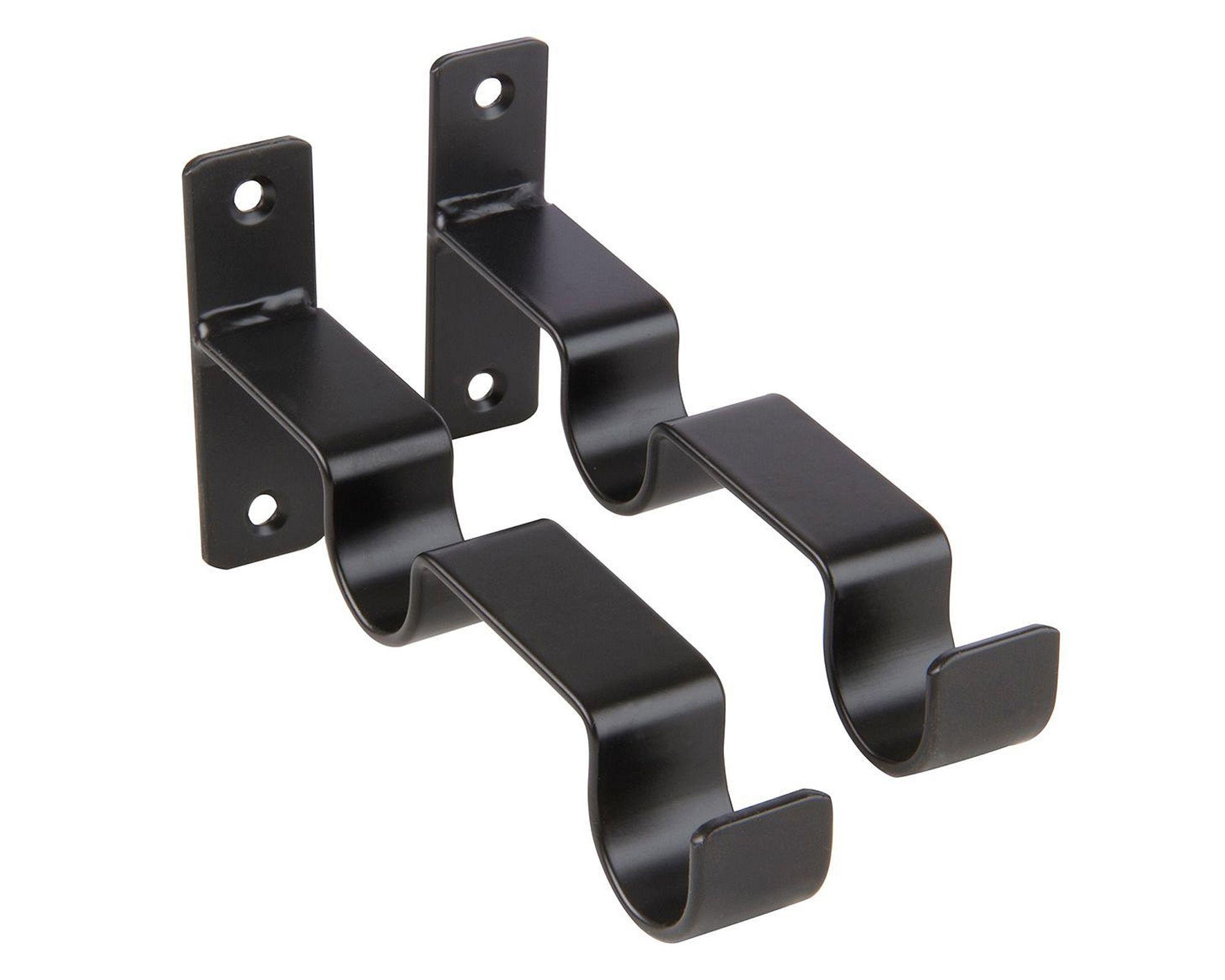 Soporte 1'' doble muro negro 2 unidades Darkness-0