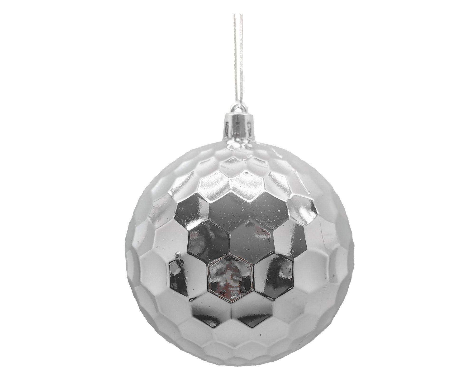 Esfera Emboss rosa 8 cm-0