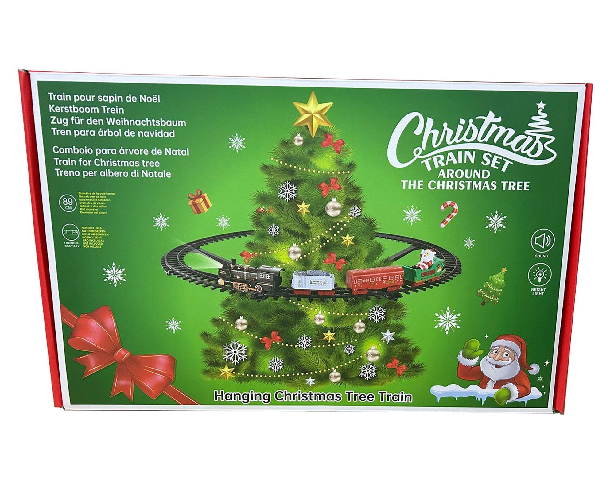 Tren alrededor árbol a pila-1