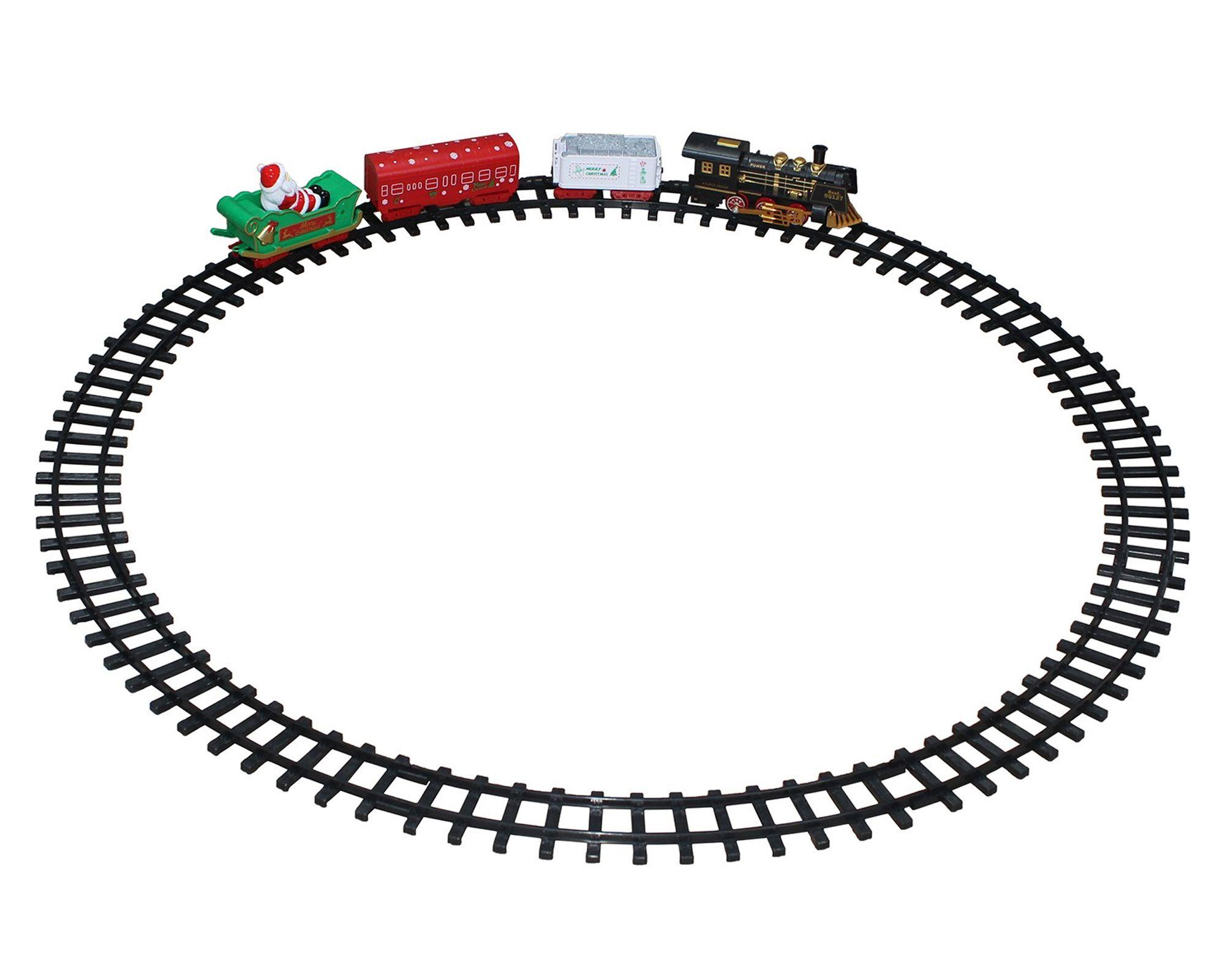 Tren alrededor árbol a pila-0