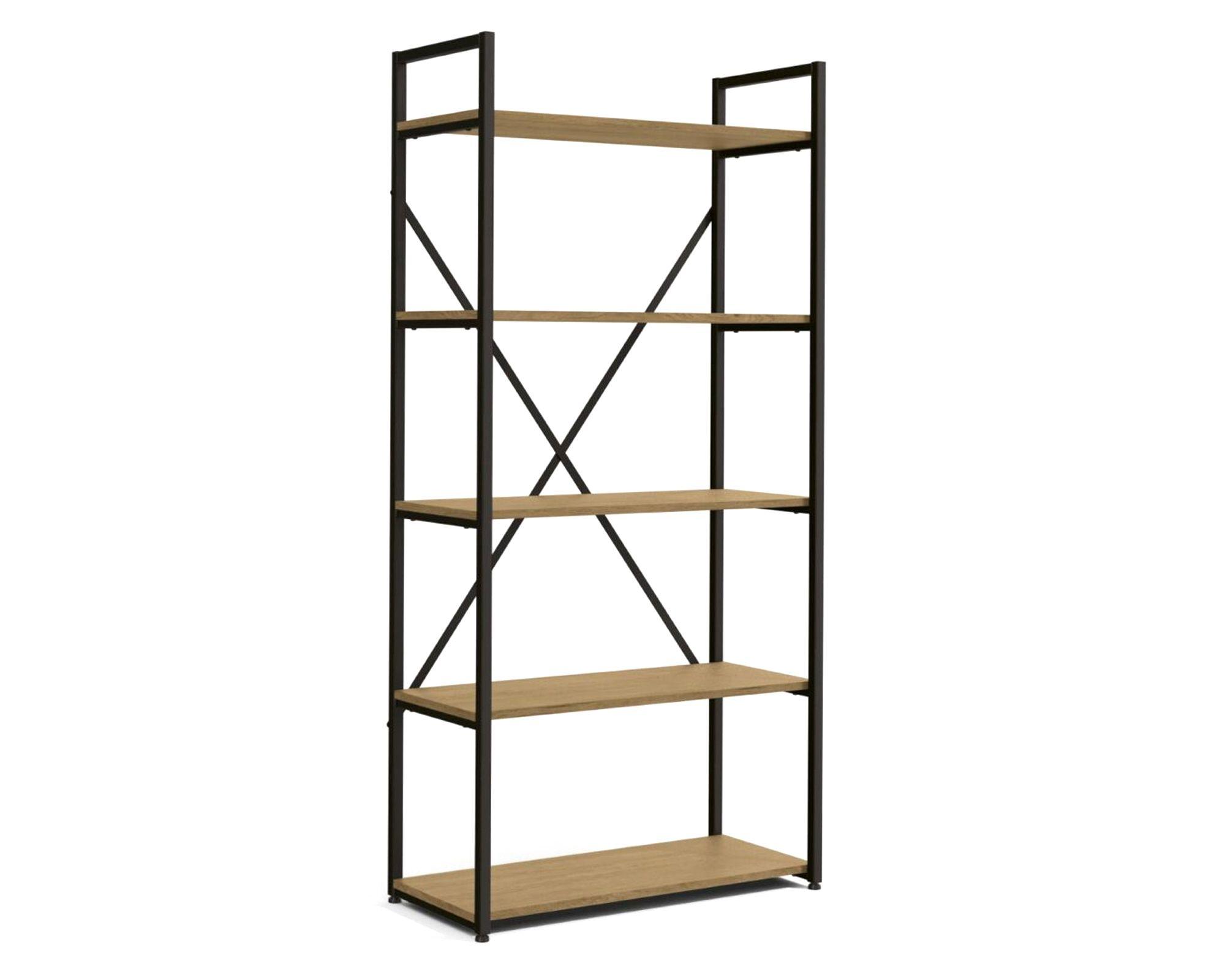 Librero Casilda natural/negro-0