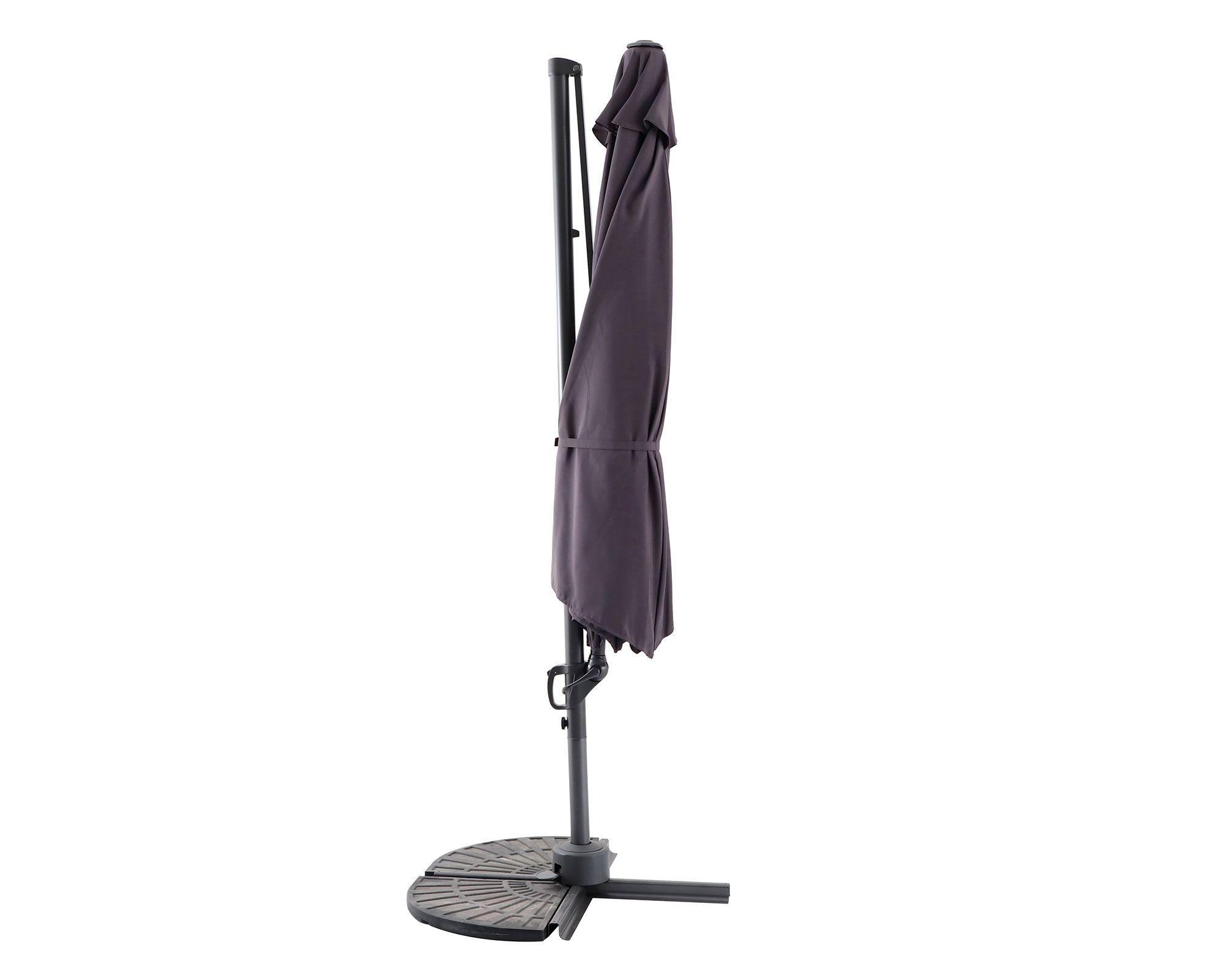 Sombrilla gris oscuro 350 cm-0