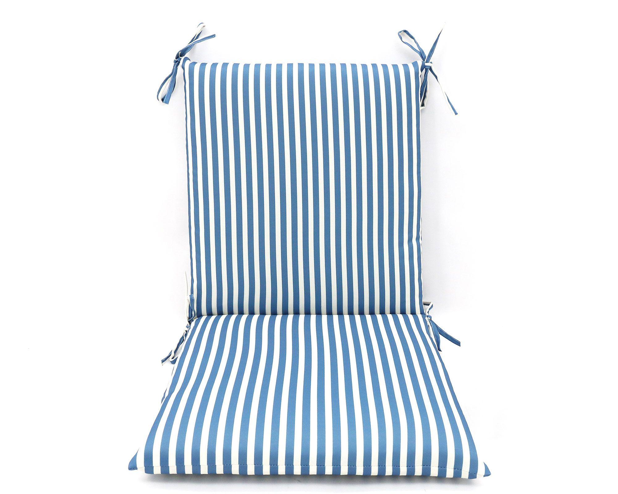 Cojín asiento/respaldo Líneas azul-0