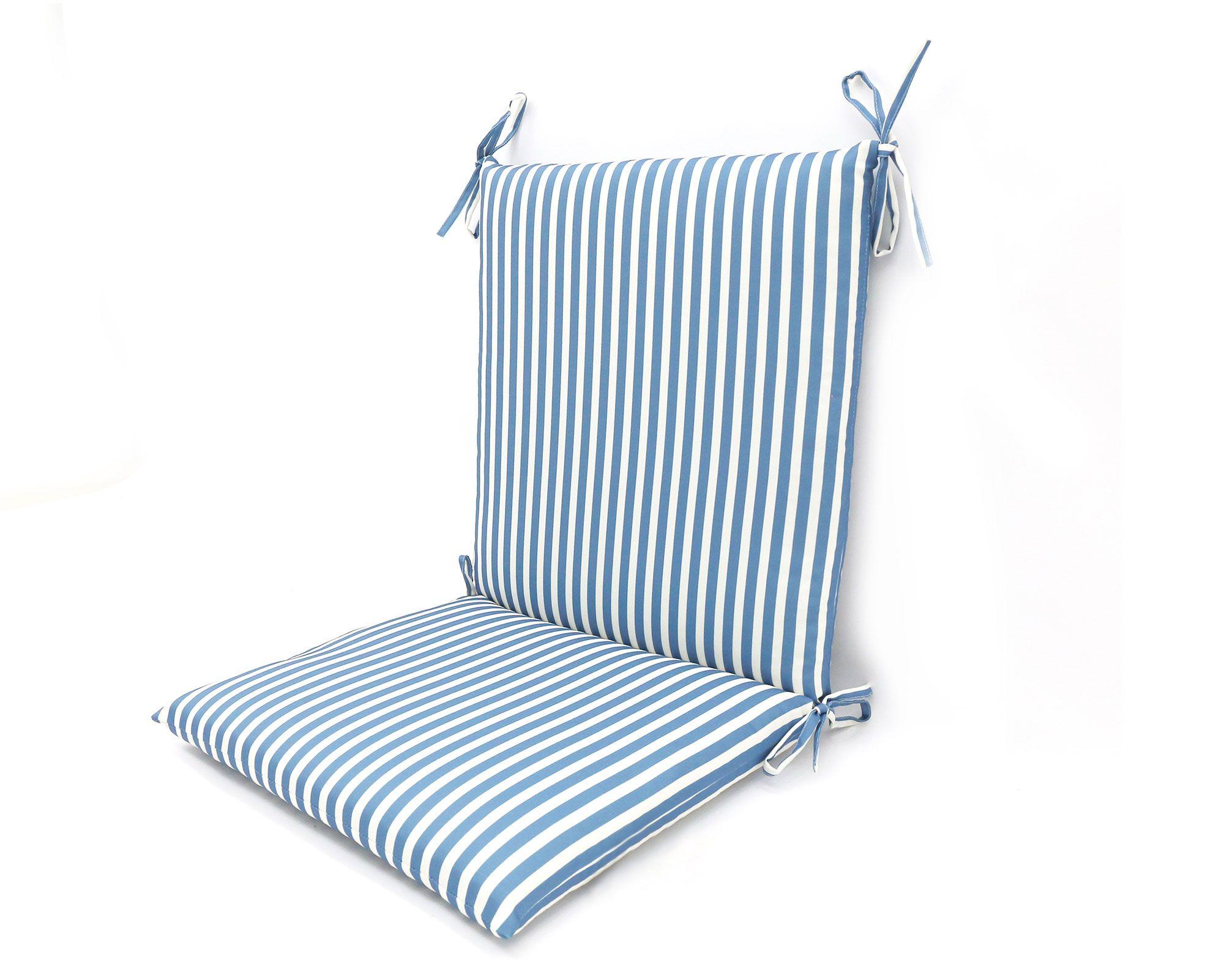 Cojín asiento/respaldo Líneas azul-1