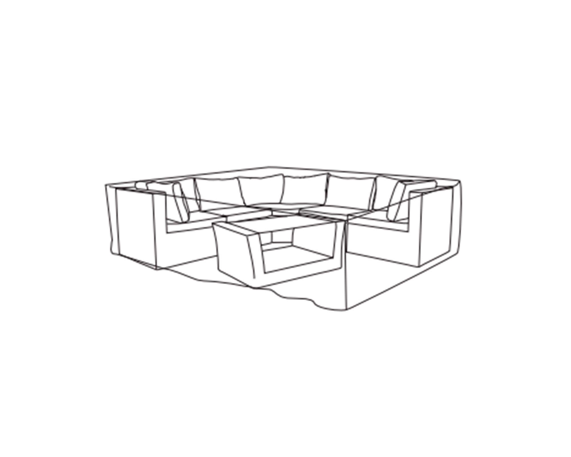 Cubierta comedor Oxford 380x140x85 cm-2