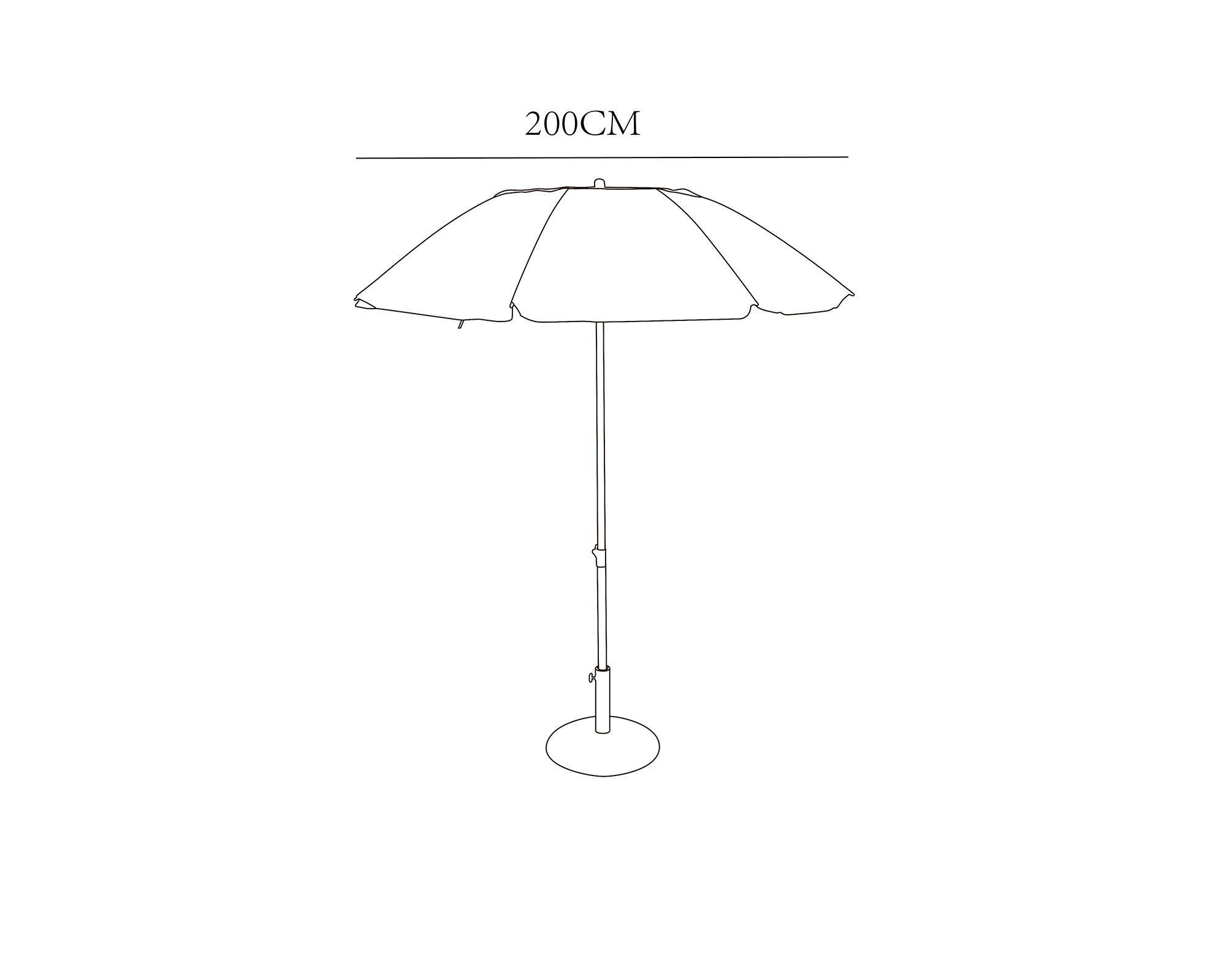 Sombrilla Anti viento 200 cm-3