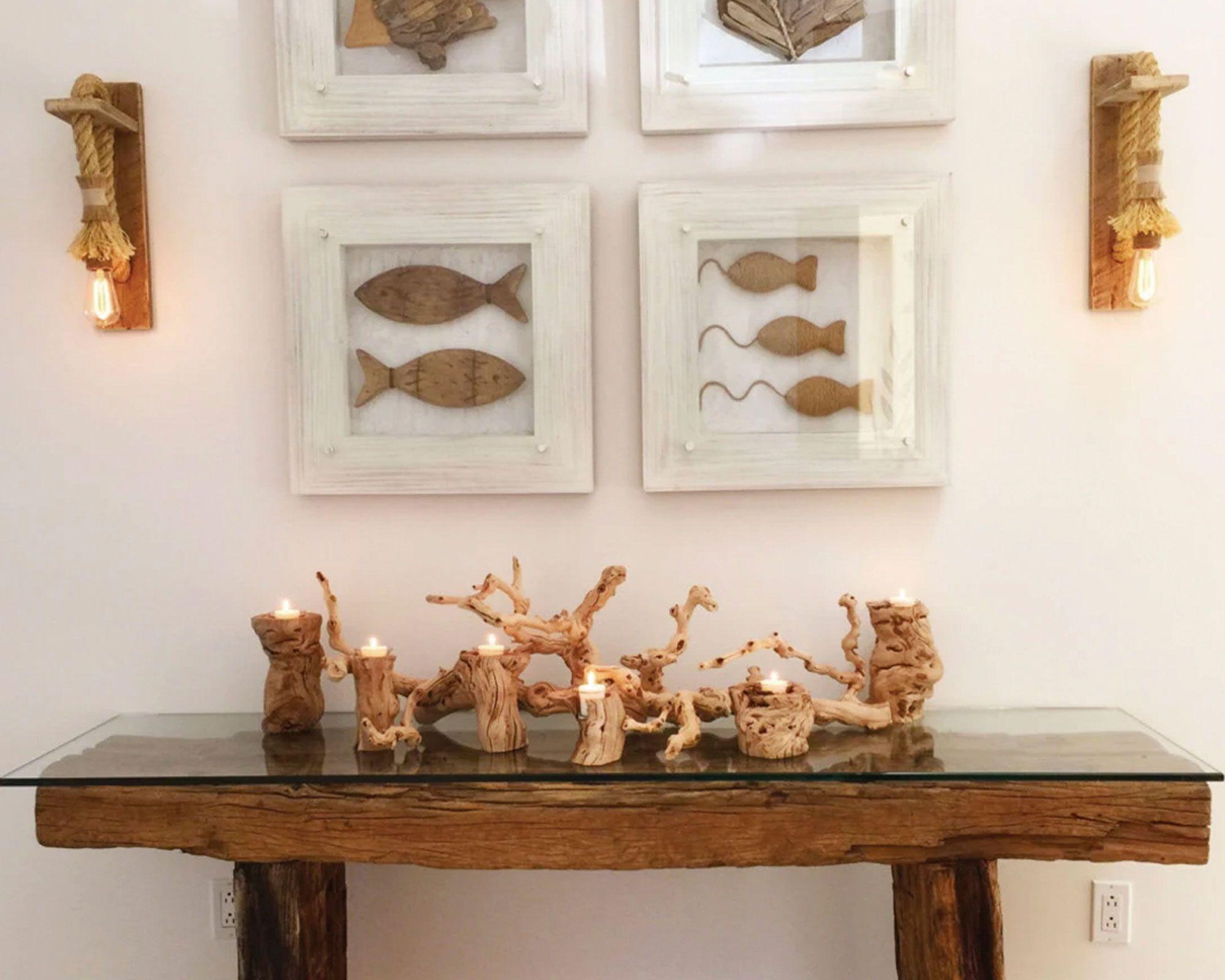 Aplique decorativo E27 1L café-2