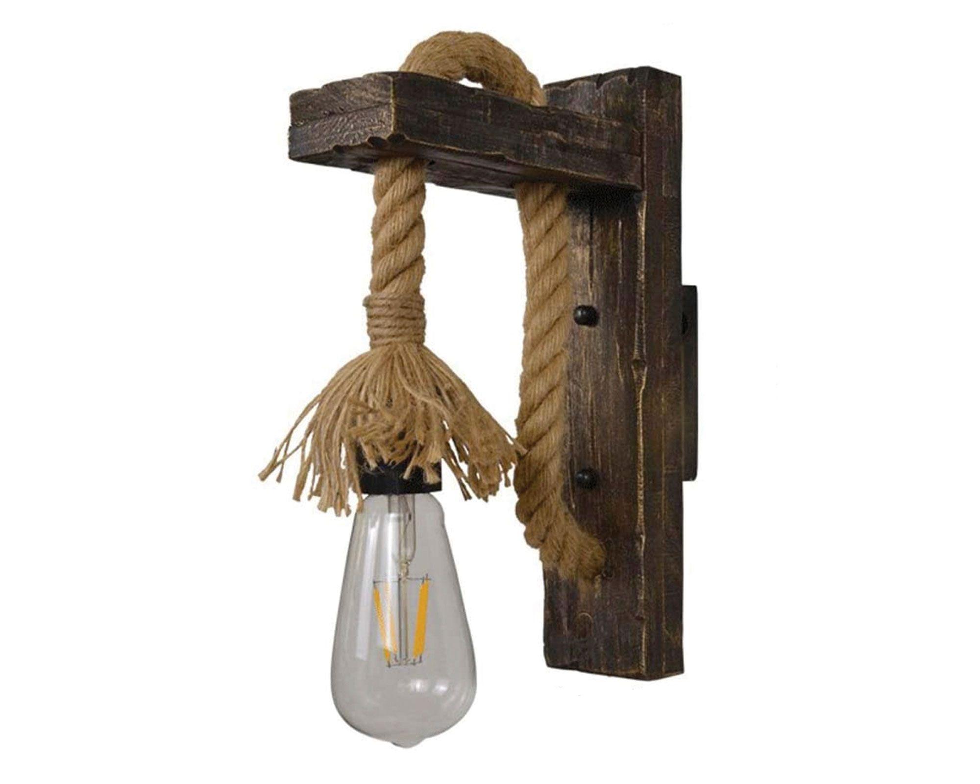 Aplique decorativo E27 1L café-0