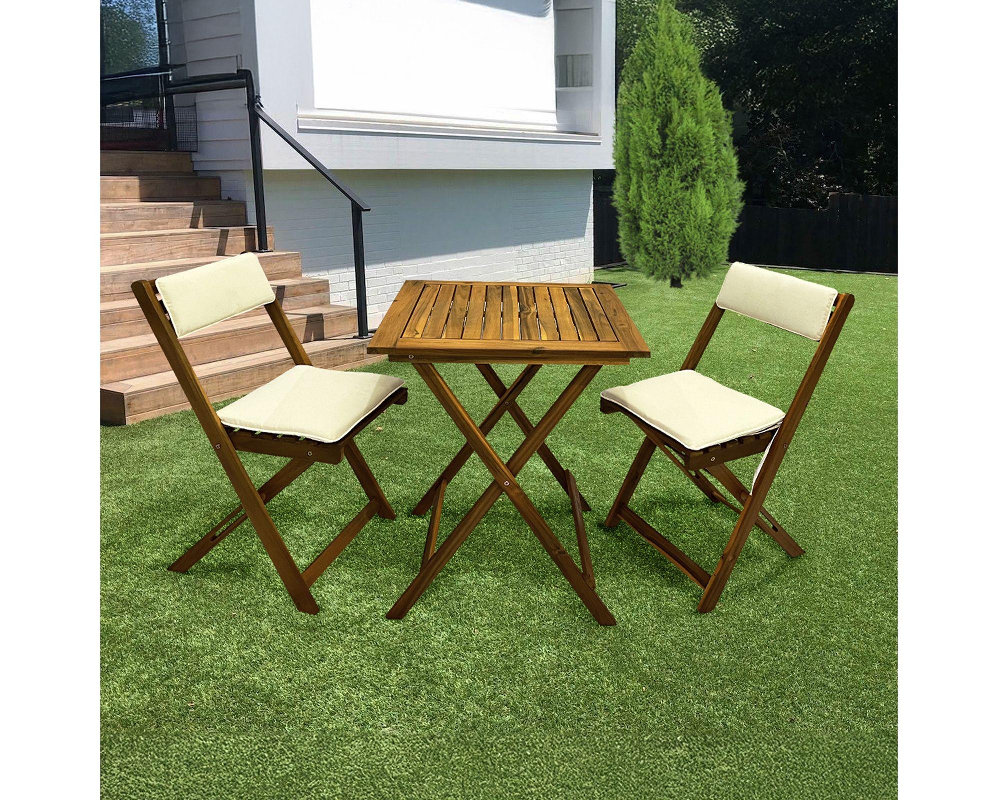 Comedor 4 personas San Sebastián madera acacia-5