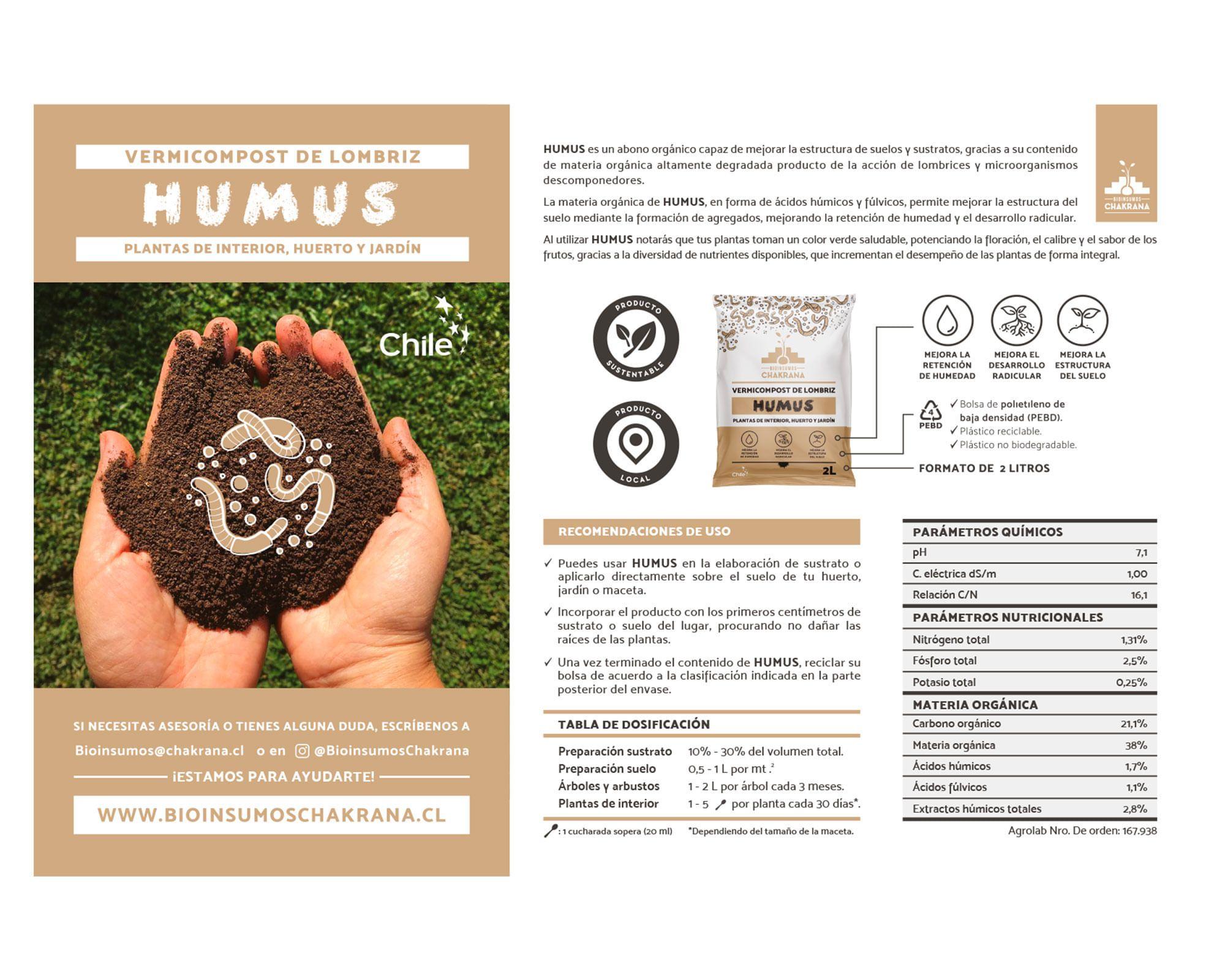 Humus de lombriz 3 litros-3