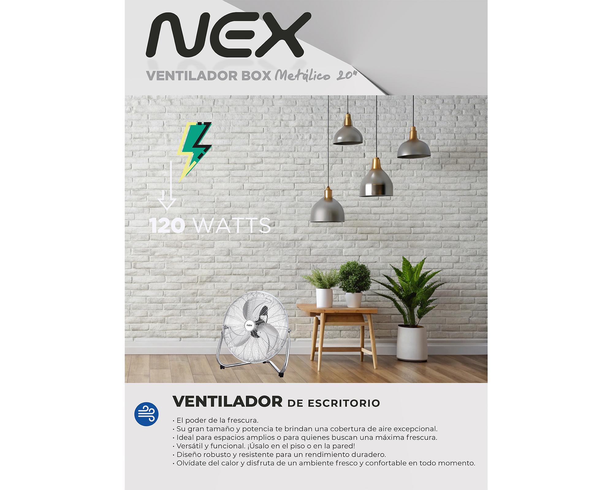Ventilador sobreponer metálico 20''-2