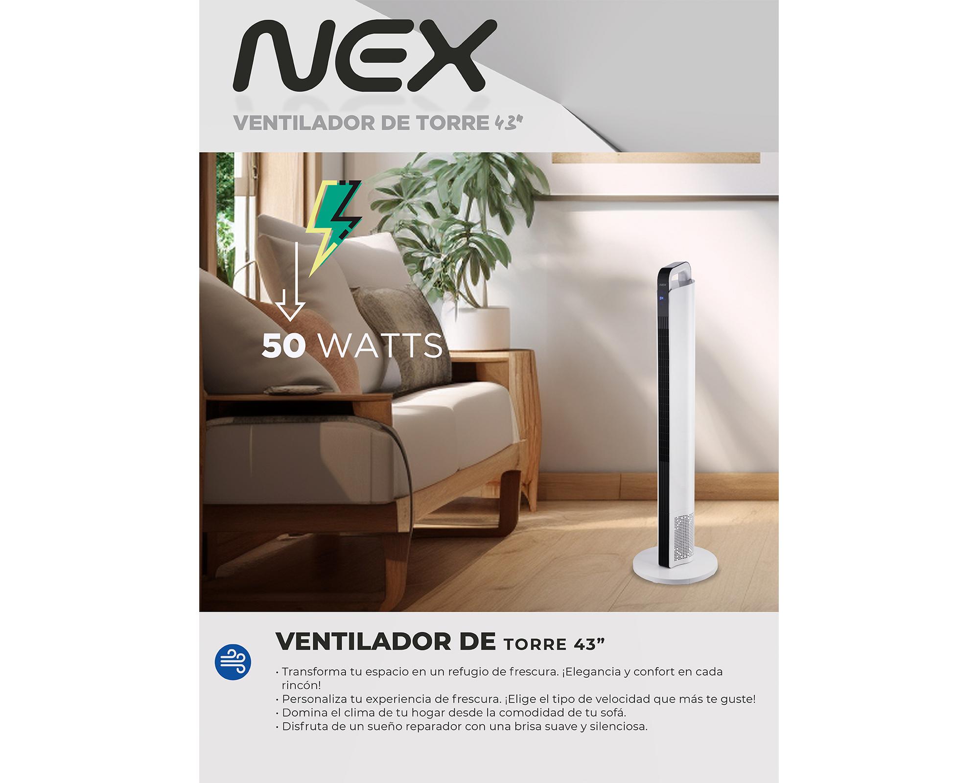Ventilador torre TWF3388 50W-8