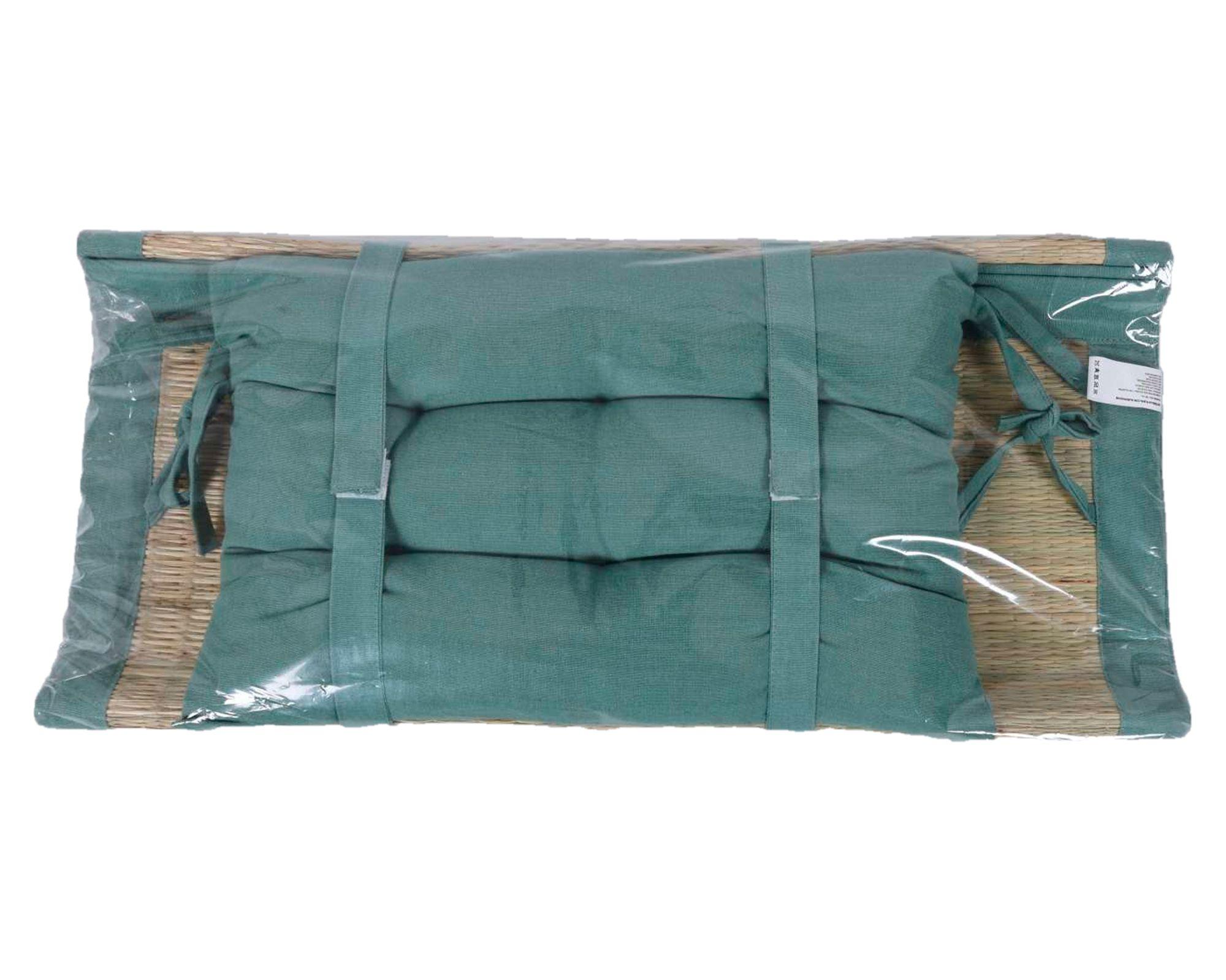 Esterilla playa Almohadón verde humo 60x180 cm-2