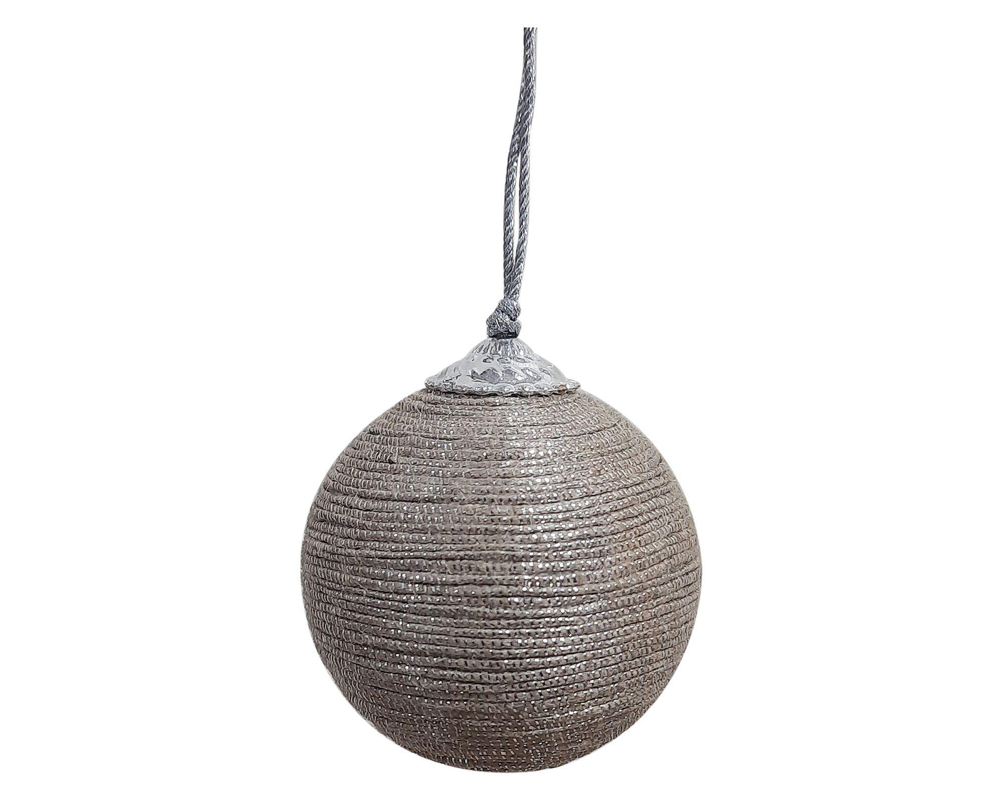Esfera navideña Jute lisa-0