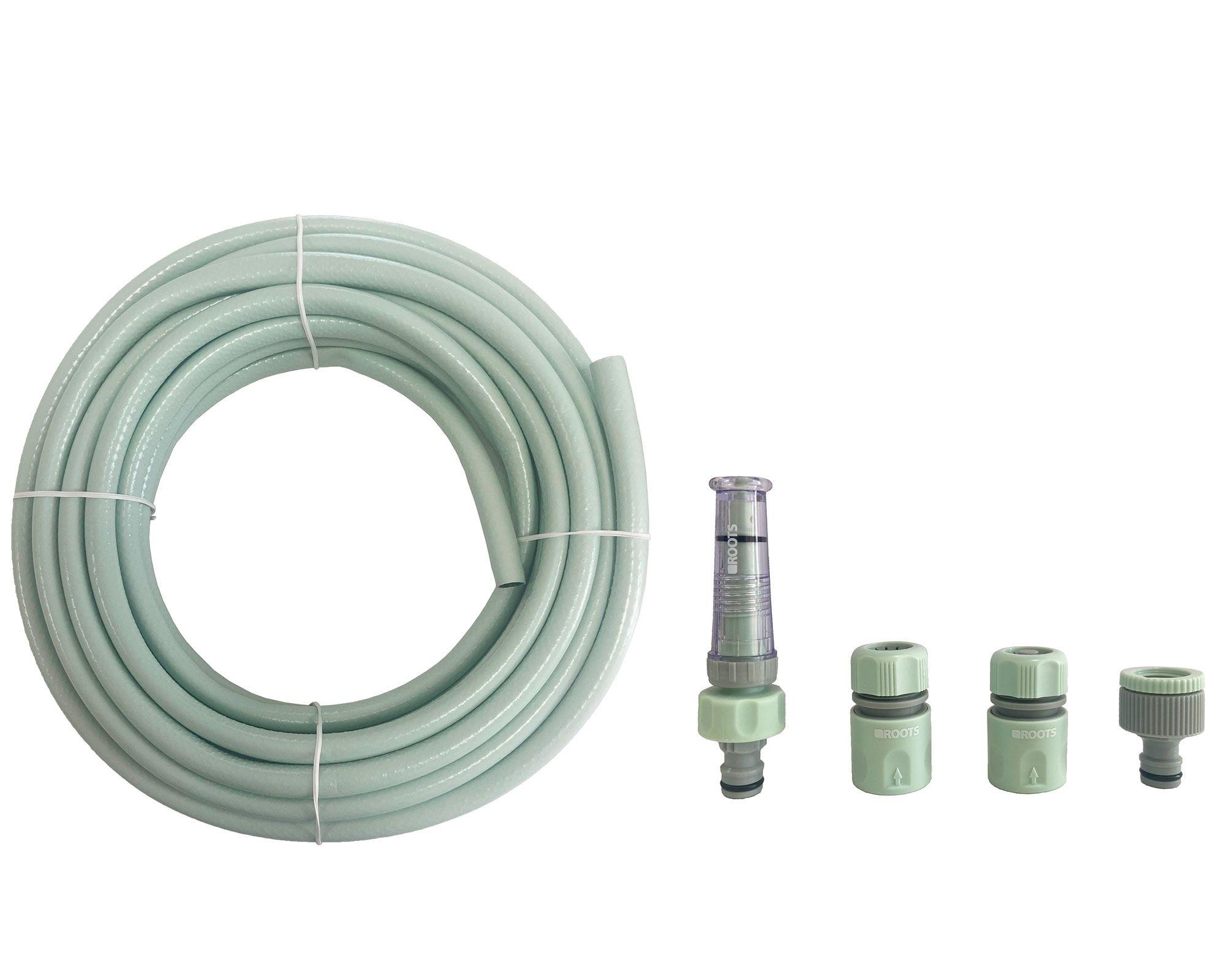 Manguera 1/2'' 15 m + acoples verde-0
