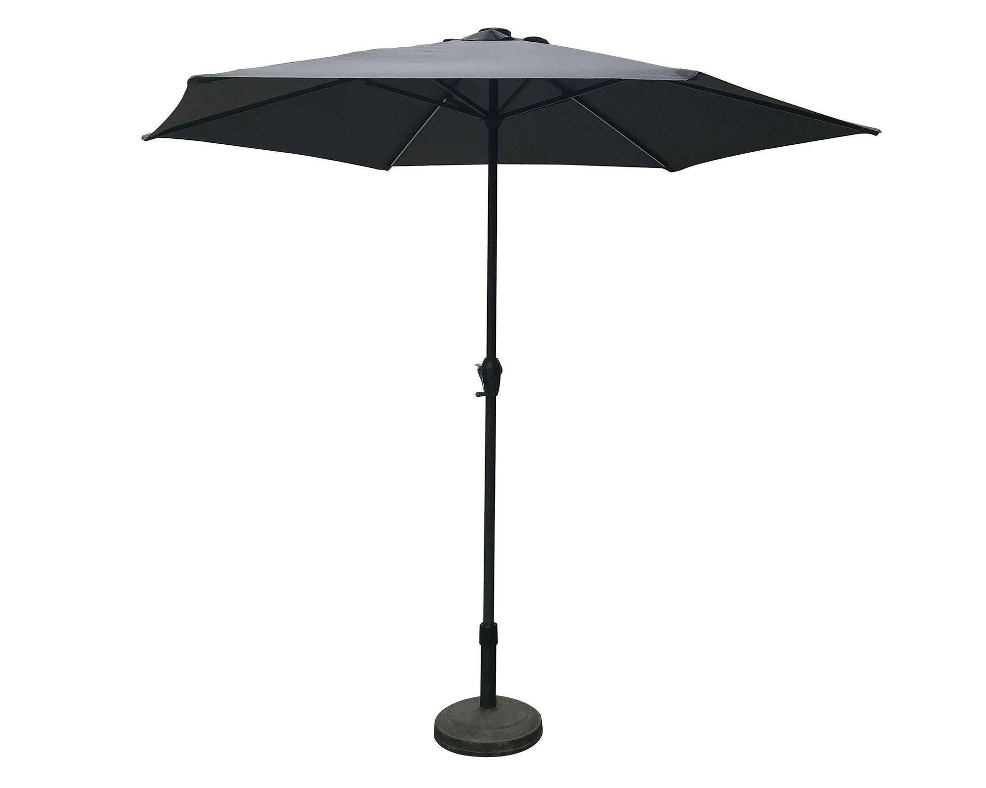 Sombrilla caño Línea gris oscuro 270 cm-0