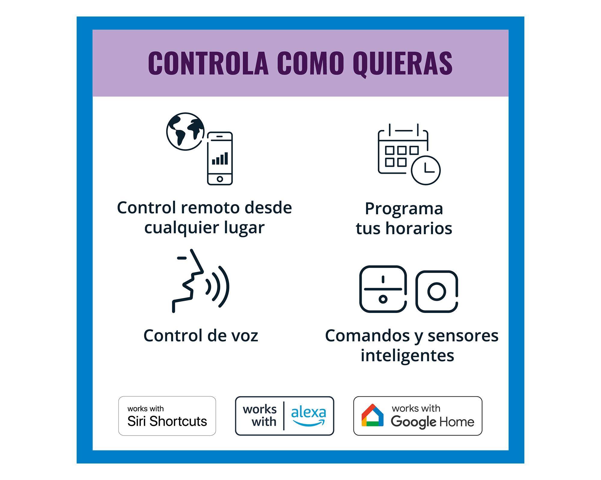 Ampolleta inteligente Led 6.3W E27 RGB Filamento ST64 WiFi-4