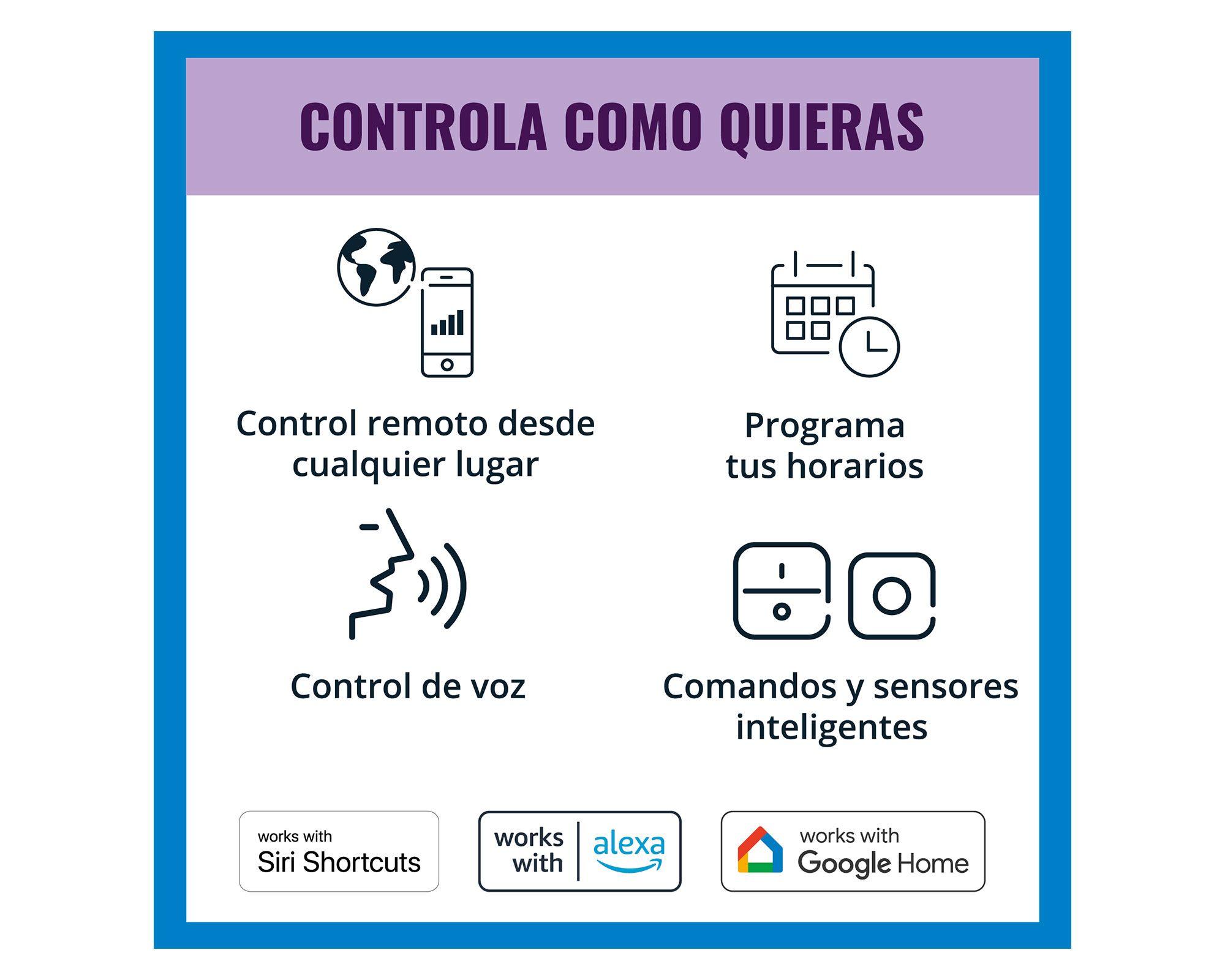 Ampolleta inteligente Led 6.3W E27 RGB Filamento G95 WiFi-4