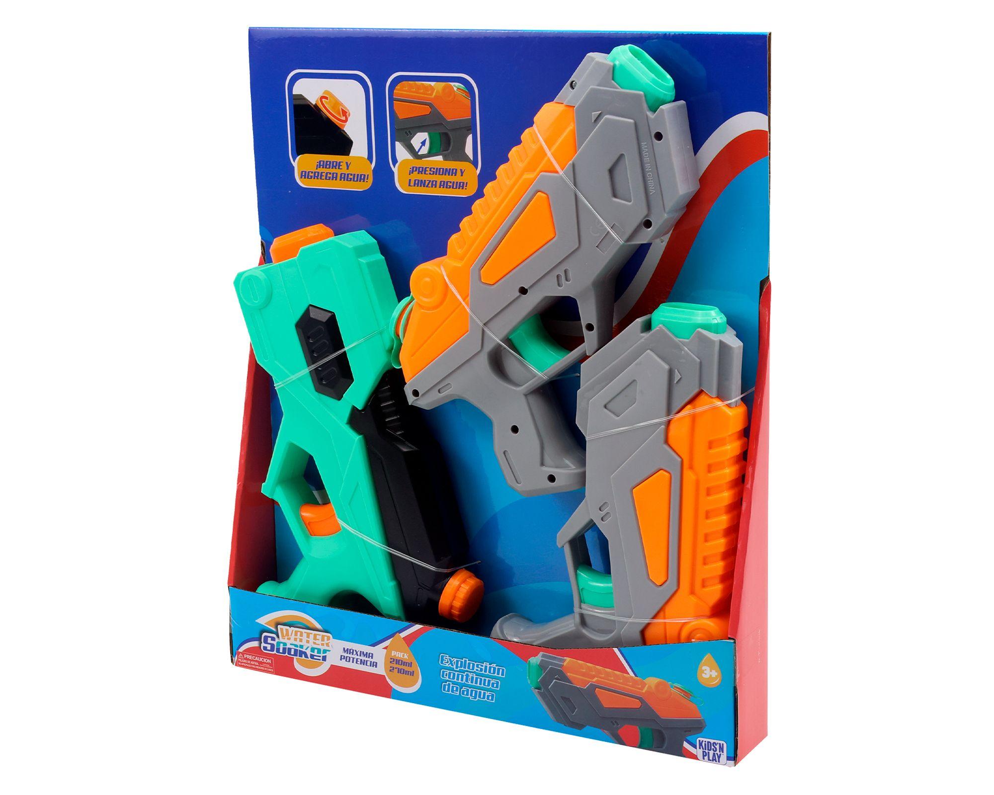 Pistola lanza agua 3 piezas-4