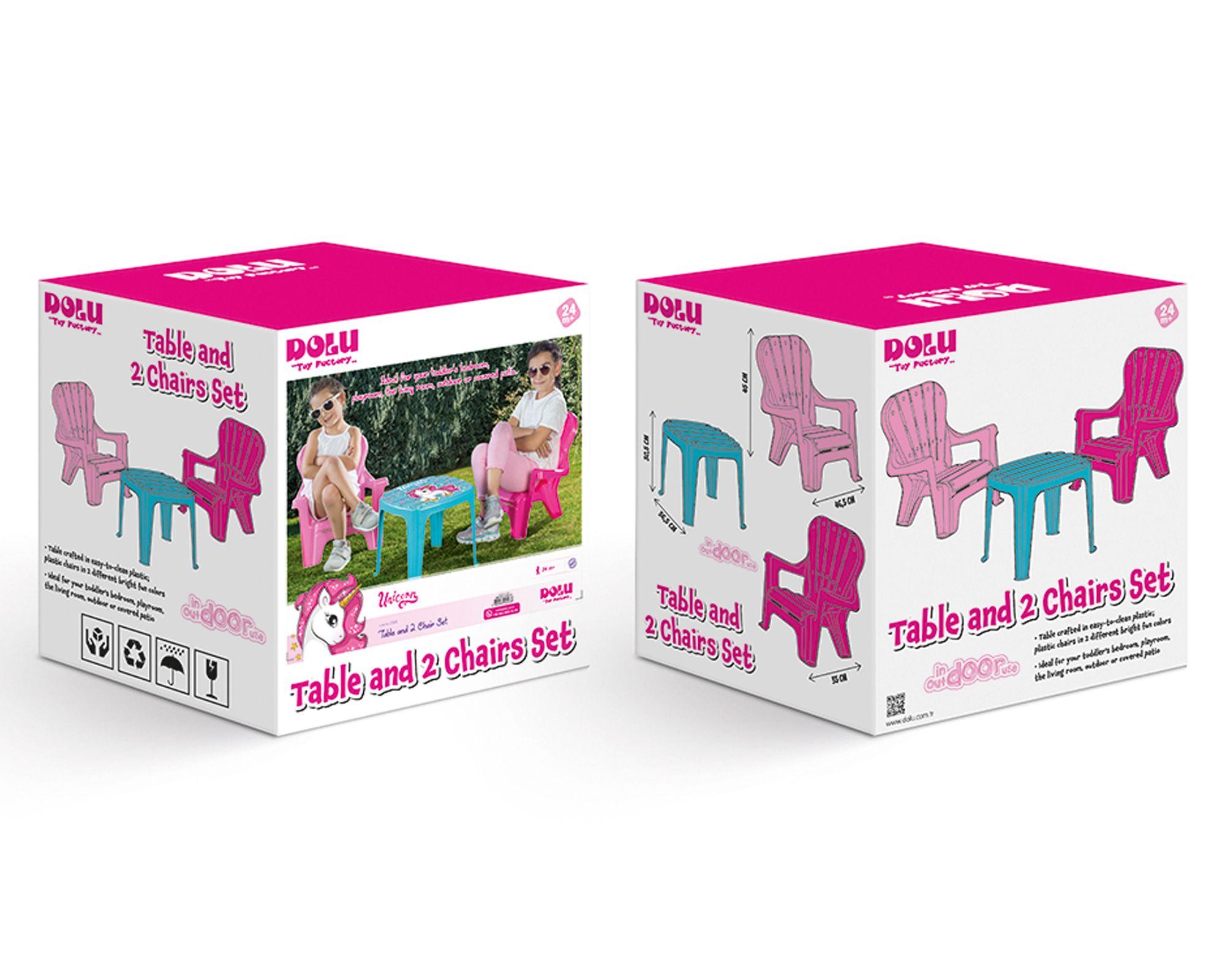 Mesa + silla infantil Unicornio-1