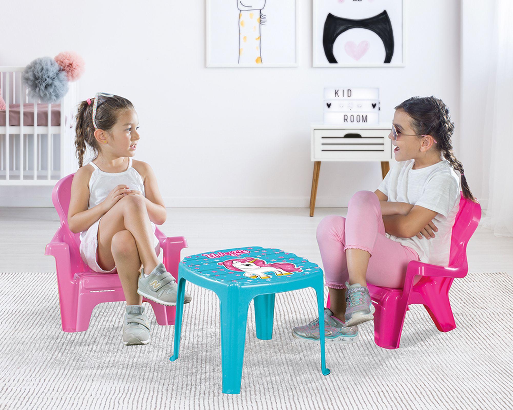 Mesa + silla infantil Unicornio-2