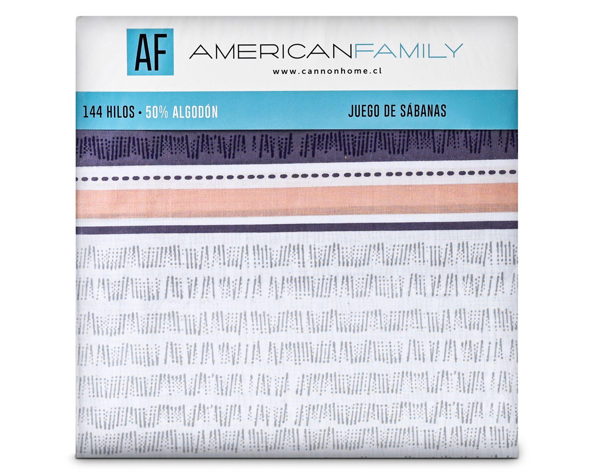 Sábanas 2 plazas 144 hilos Loden estampada-2