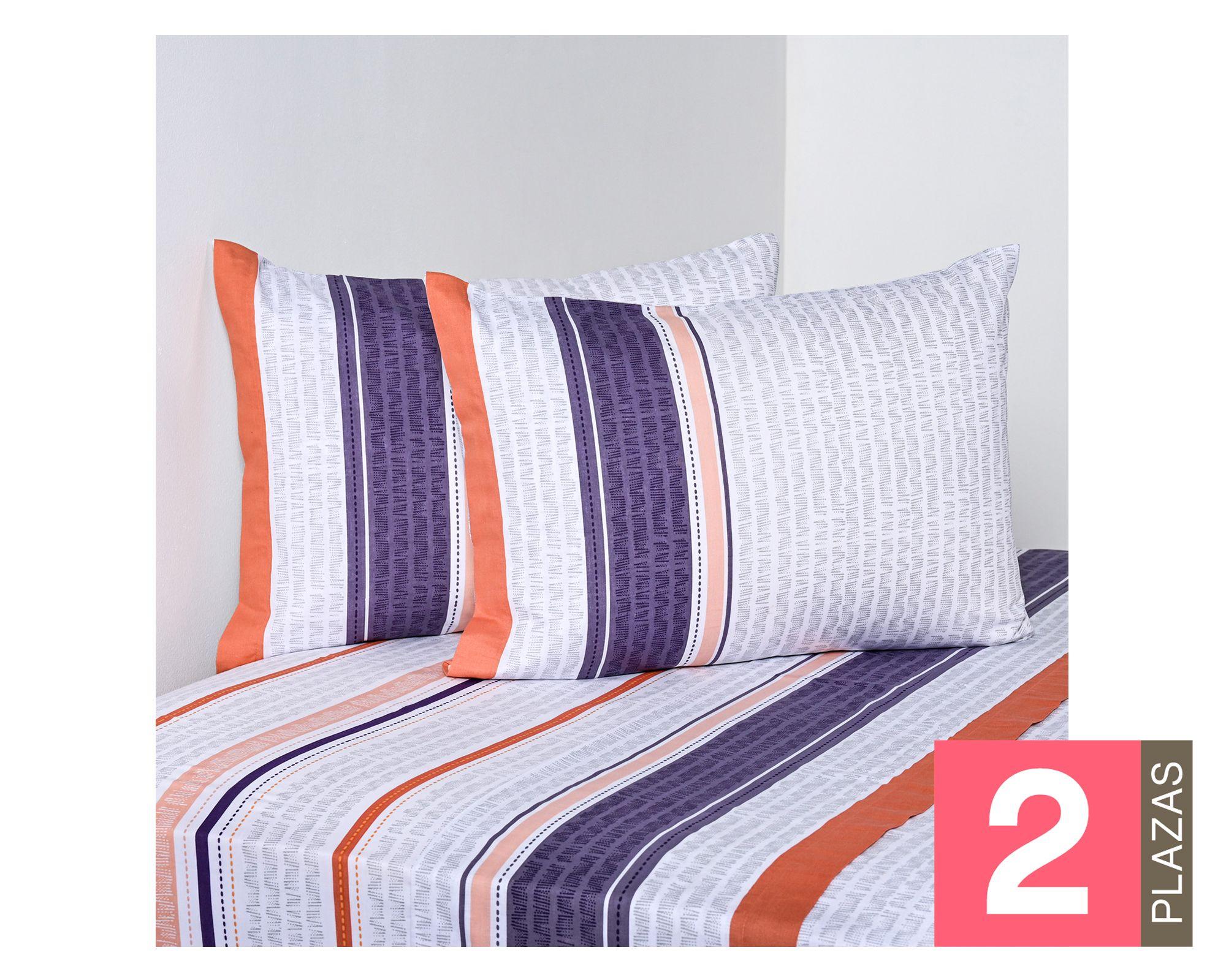 Sábanas 2 plazas 144 hilos Loden estampada-0