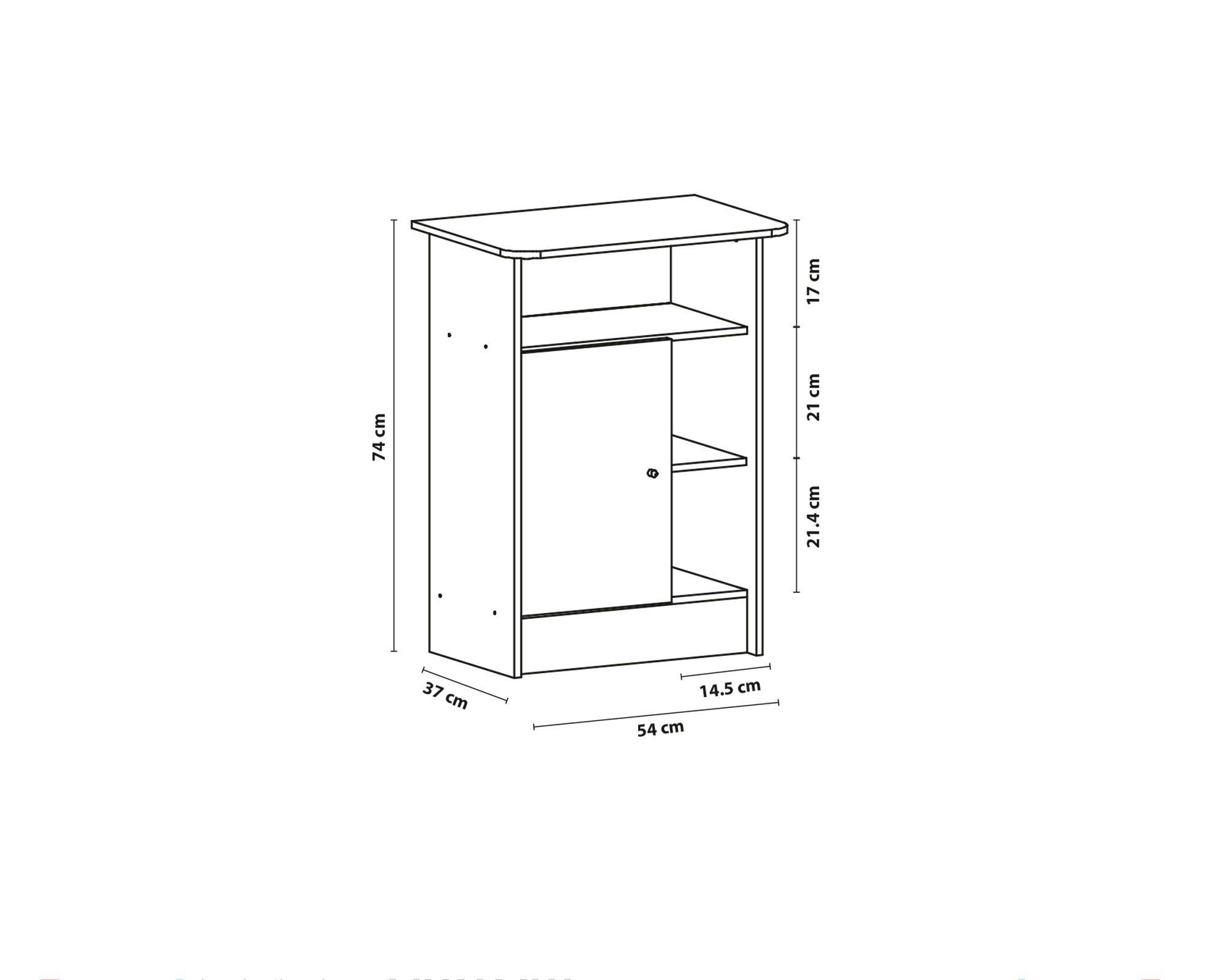 Mueble auxiliar frutero blanco-2