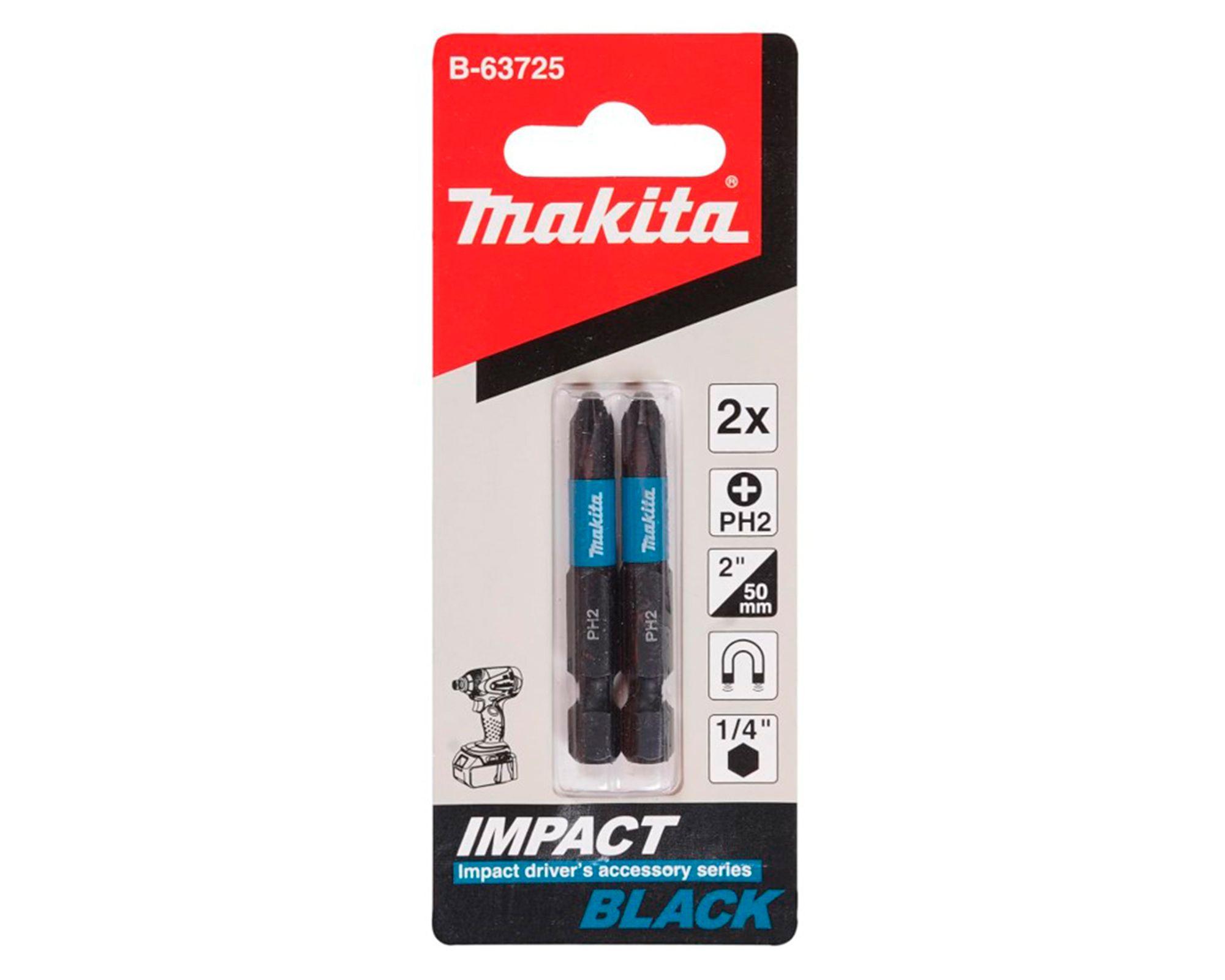 Punta Impact Black PH2 50 mm 2 un-1