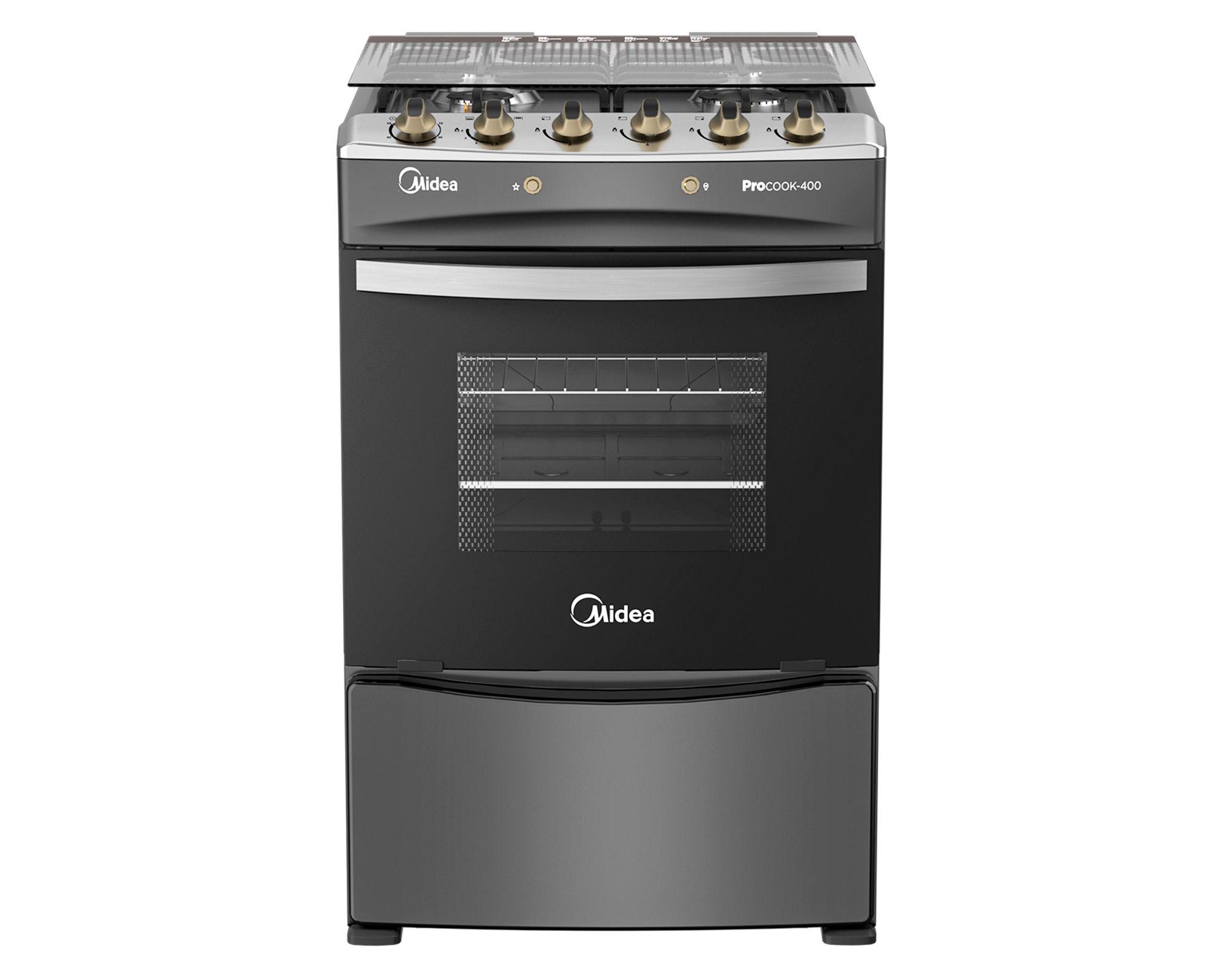 Cocina a gas MCG-4QPI24NSCG 4 quemadores carbon grey-0