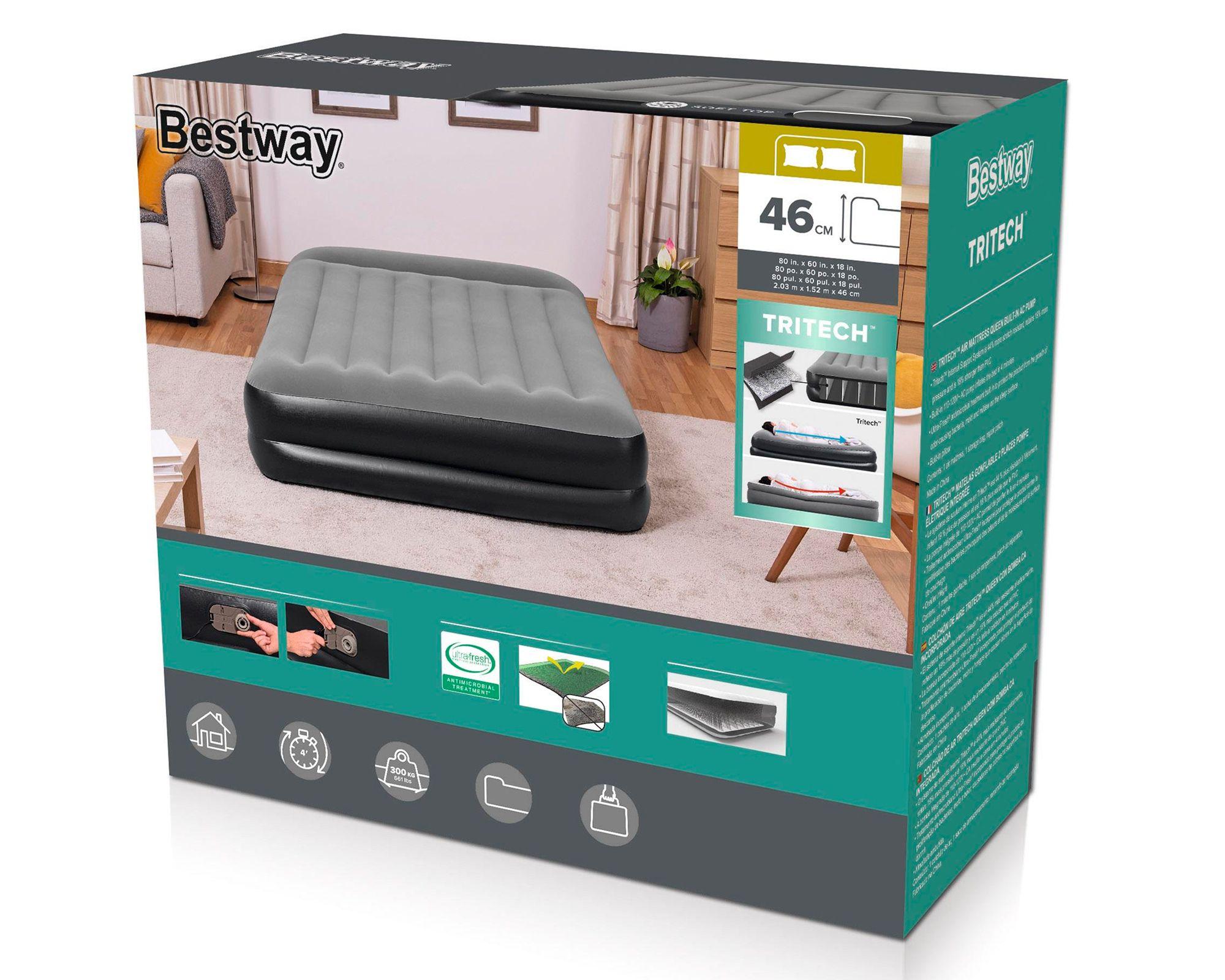 Colchón inflable Queen 46x152x203 cm Tritech-1