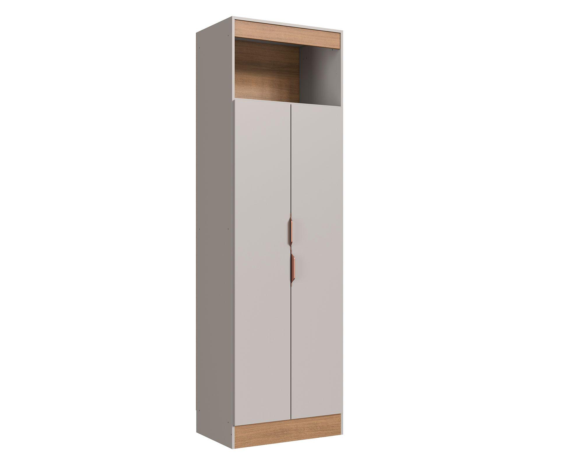 Despensa multiuso 2 puertas miel/off white-0