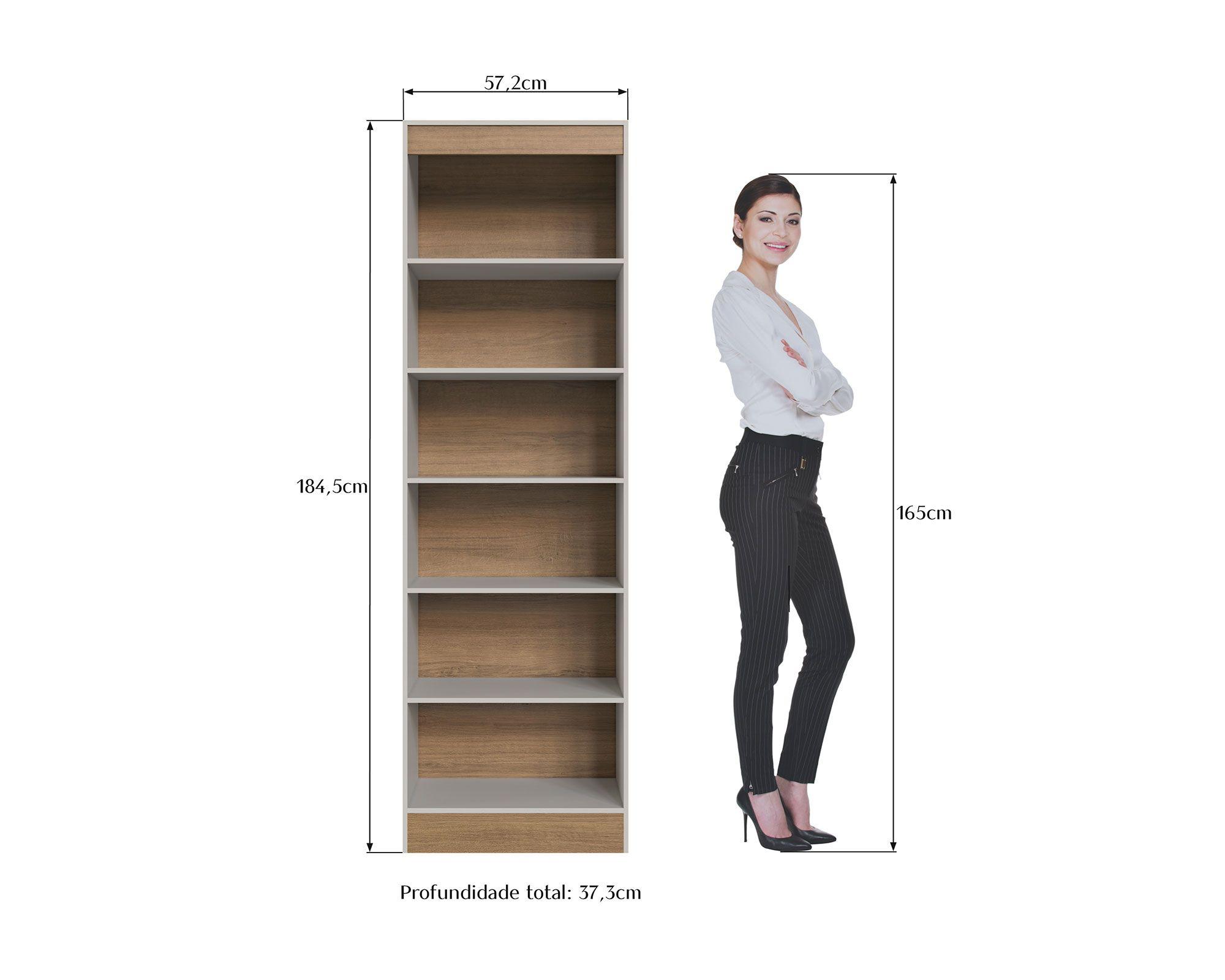 Despensa multiuso 2 puertas miel/off white-4