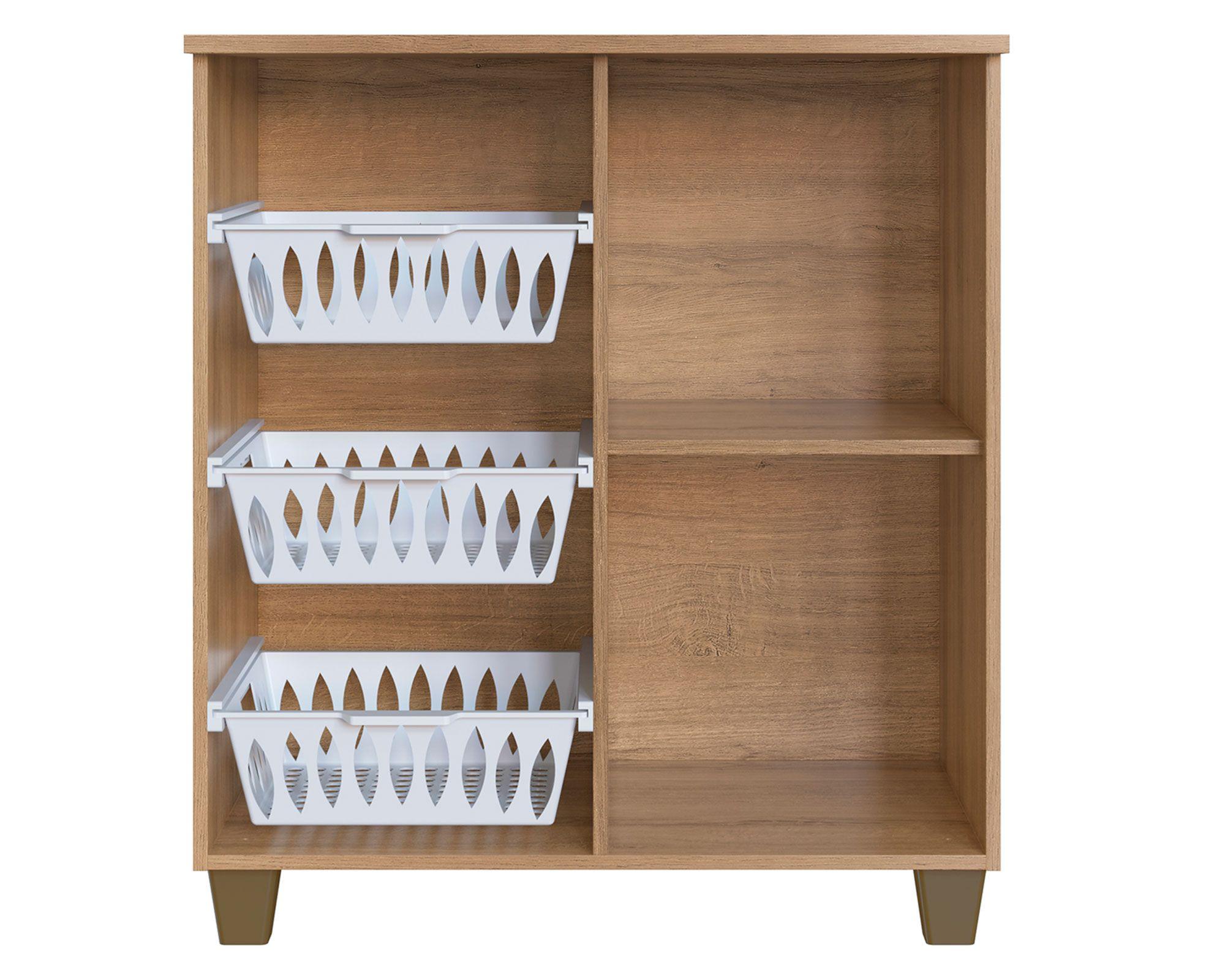 Mueble auxiliar frutero 1 puerta miel/blanco-1