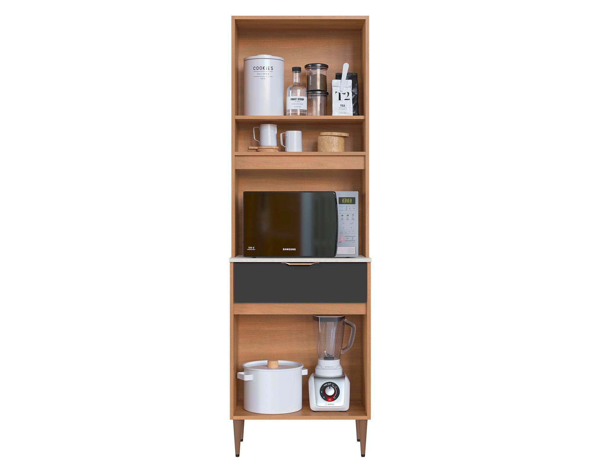 Kit Cocina 4 puertas 1 cajón café/grafito-2