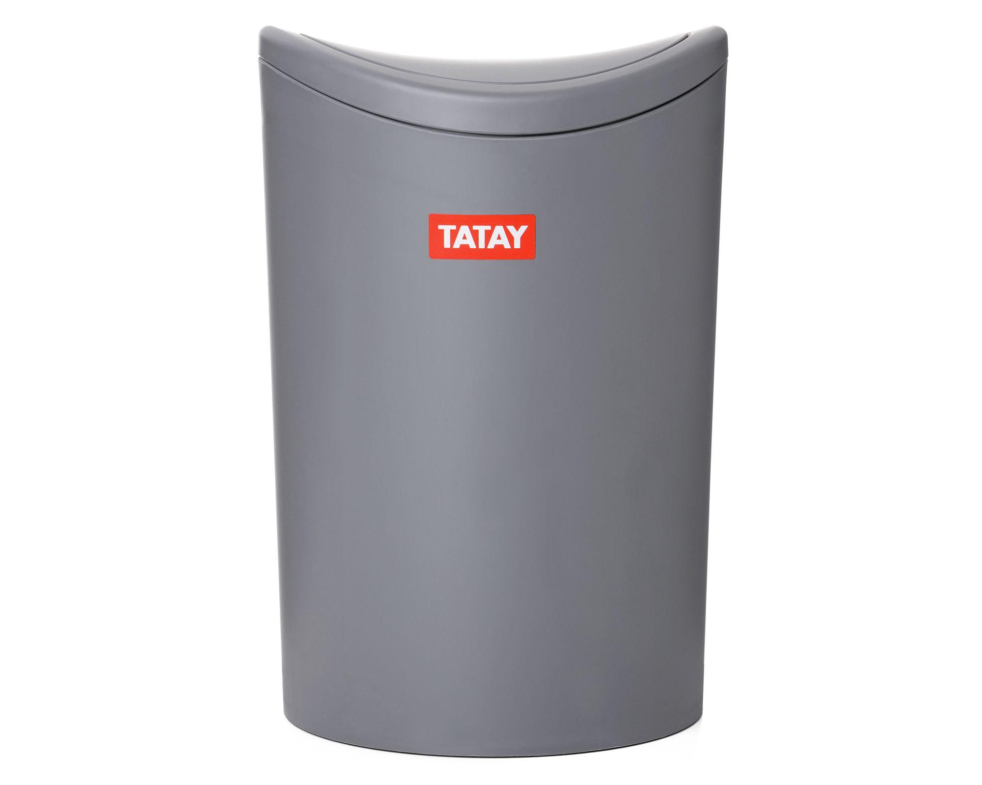 Basurero basculante gris 6 lt-0