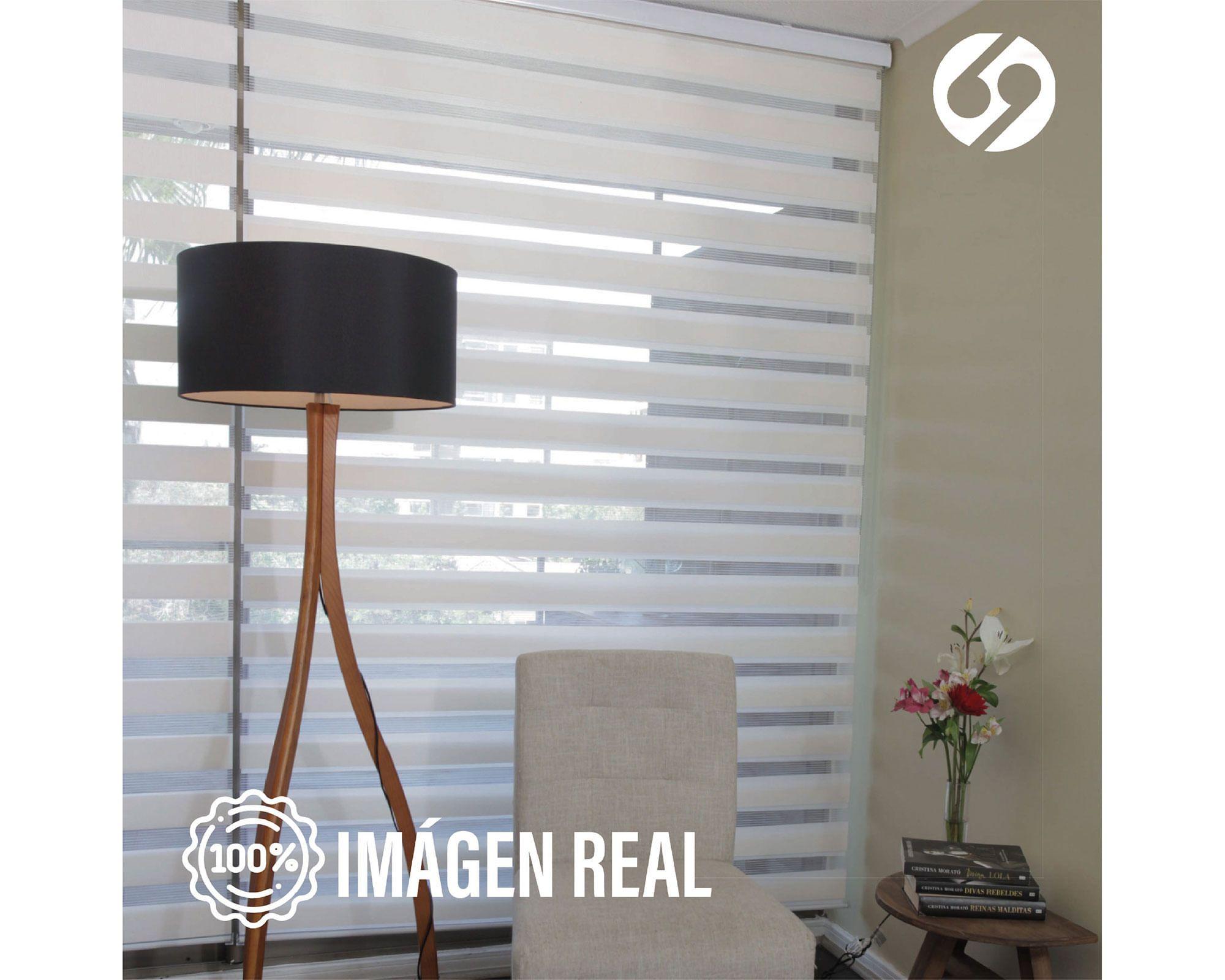 Cortina roller Dúo con cenefa 150x250 cm blanco-3