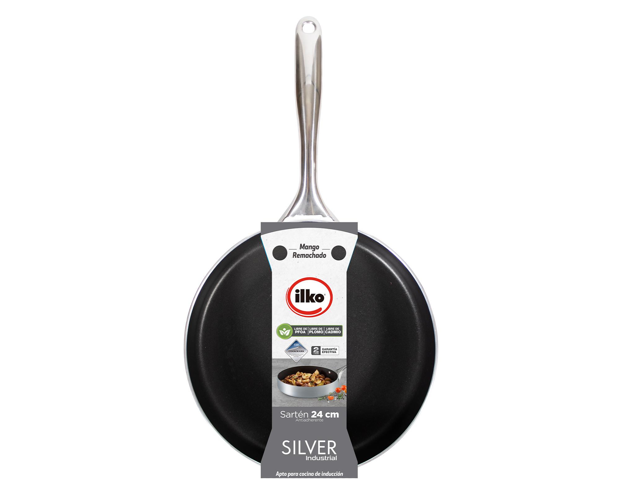 Pack 2 sartenes Silver industrial 24/28 cm-2