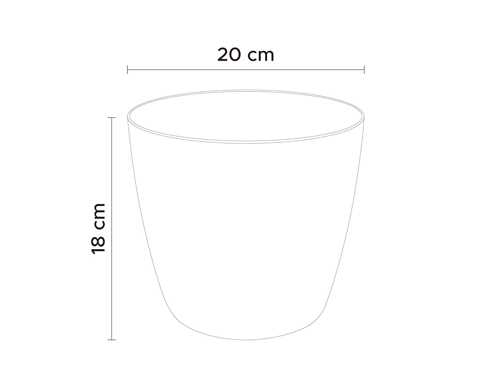 Maceta San remo pale pink mate 20 cm-3