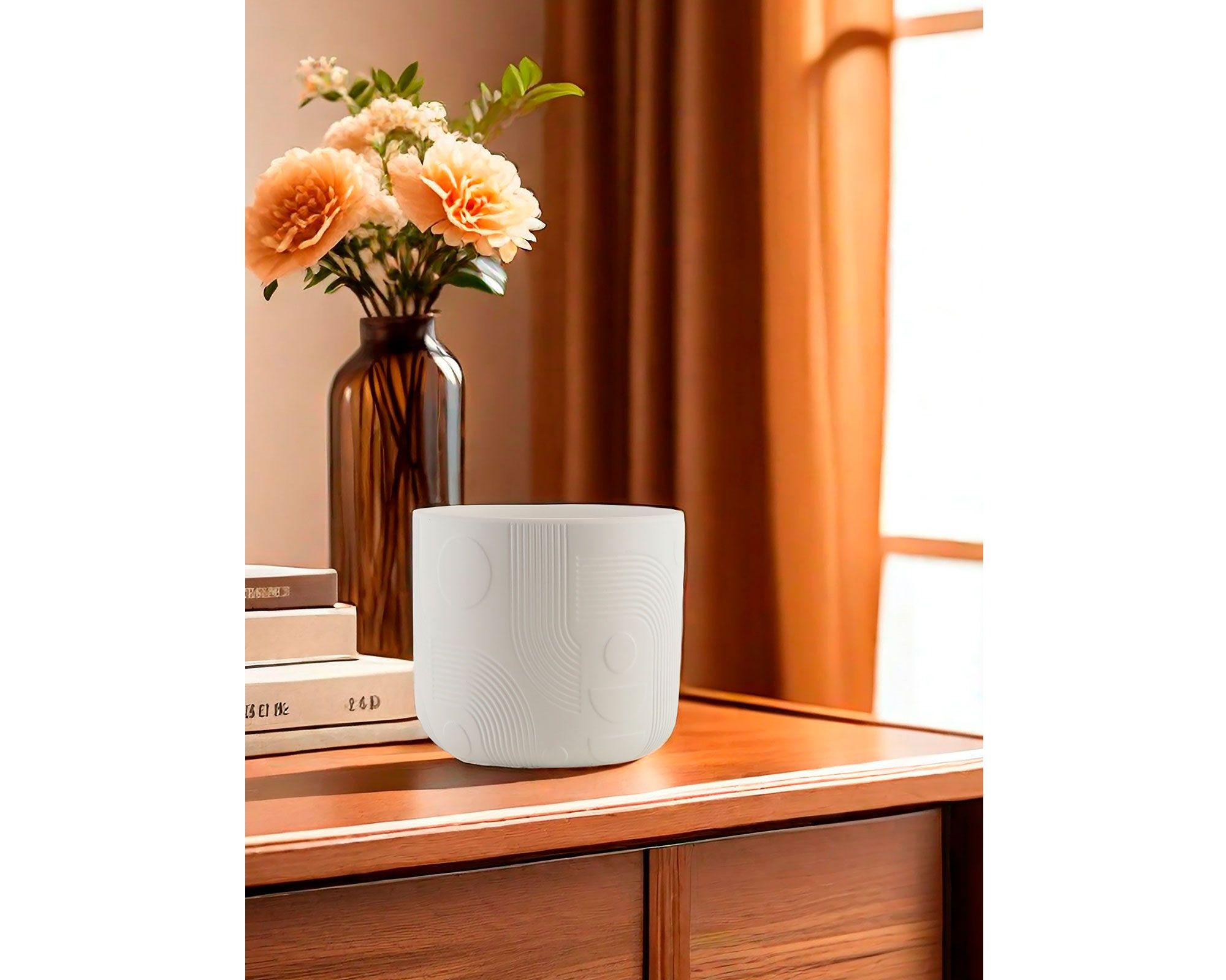 Maceta Midcentury blanco-7