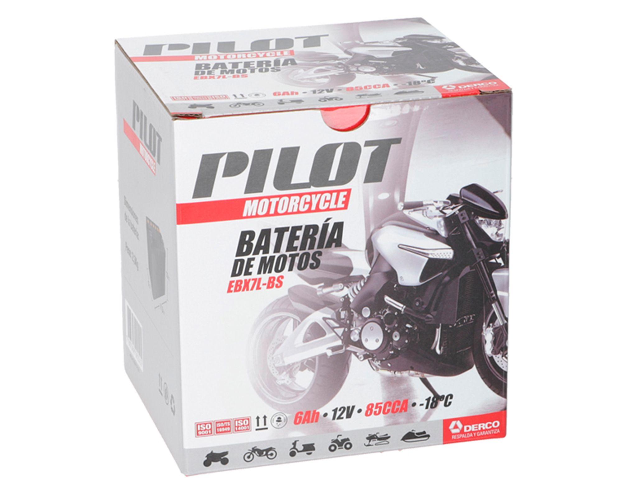 Batería para moto EBX7L-BS 6AH 85CCA-3