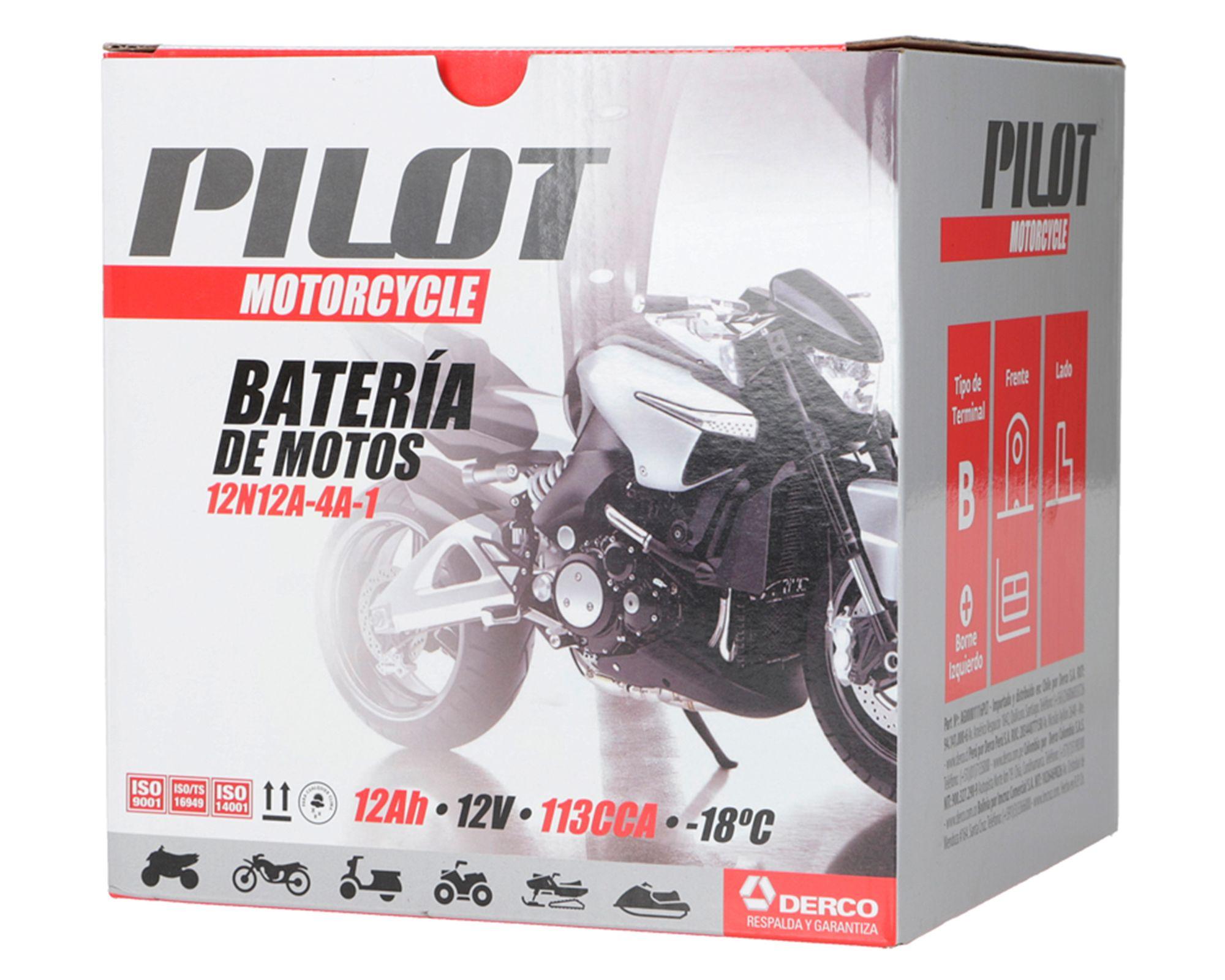 Batería para moto 12N12A-4A-1 12AH 113CCA-3