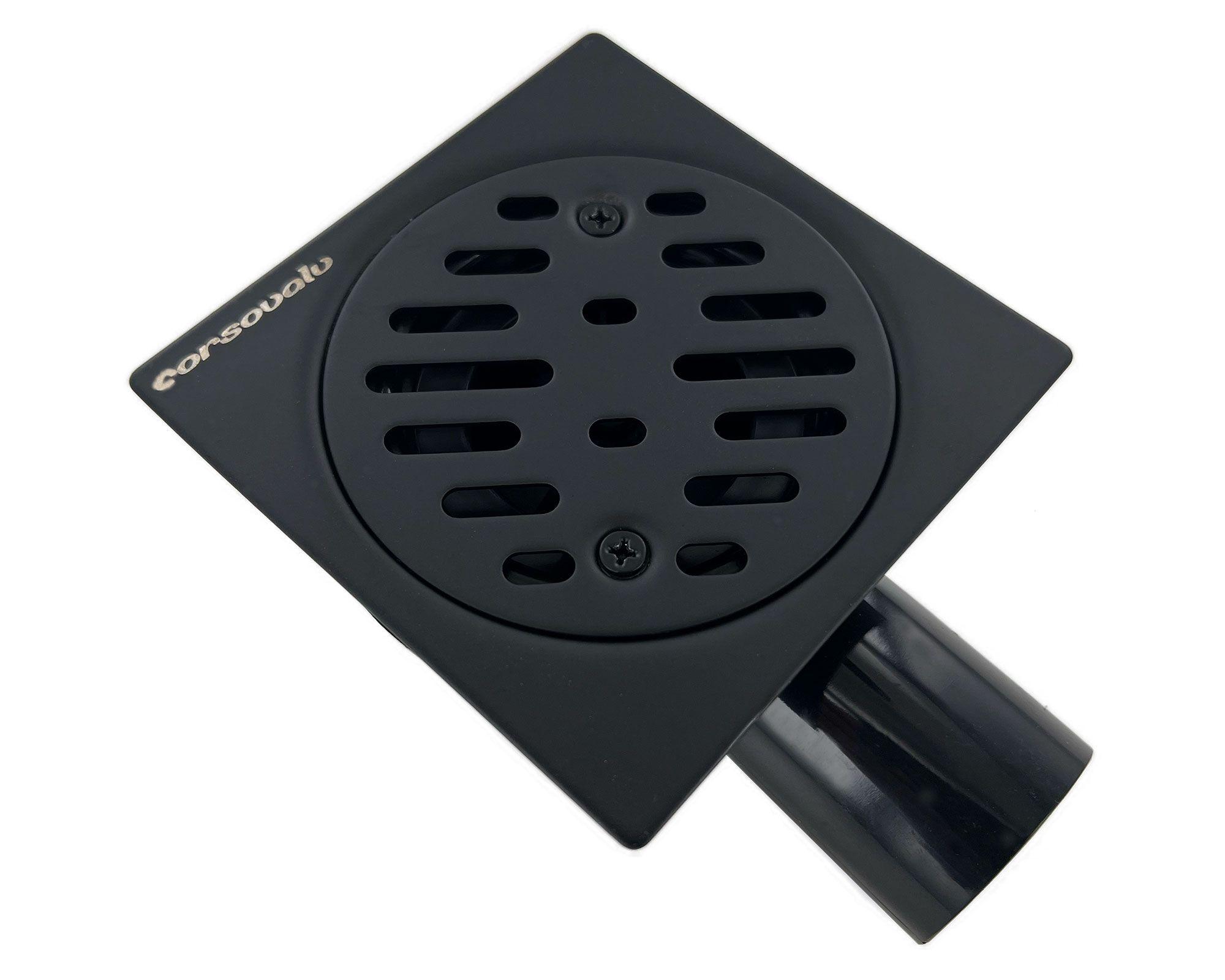 Pileta acero inoxidable 10x10 cm negro-0