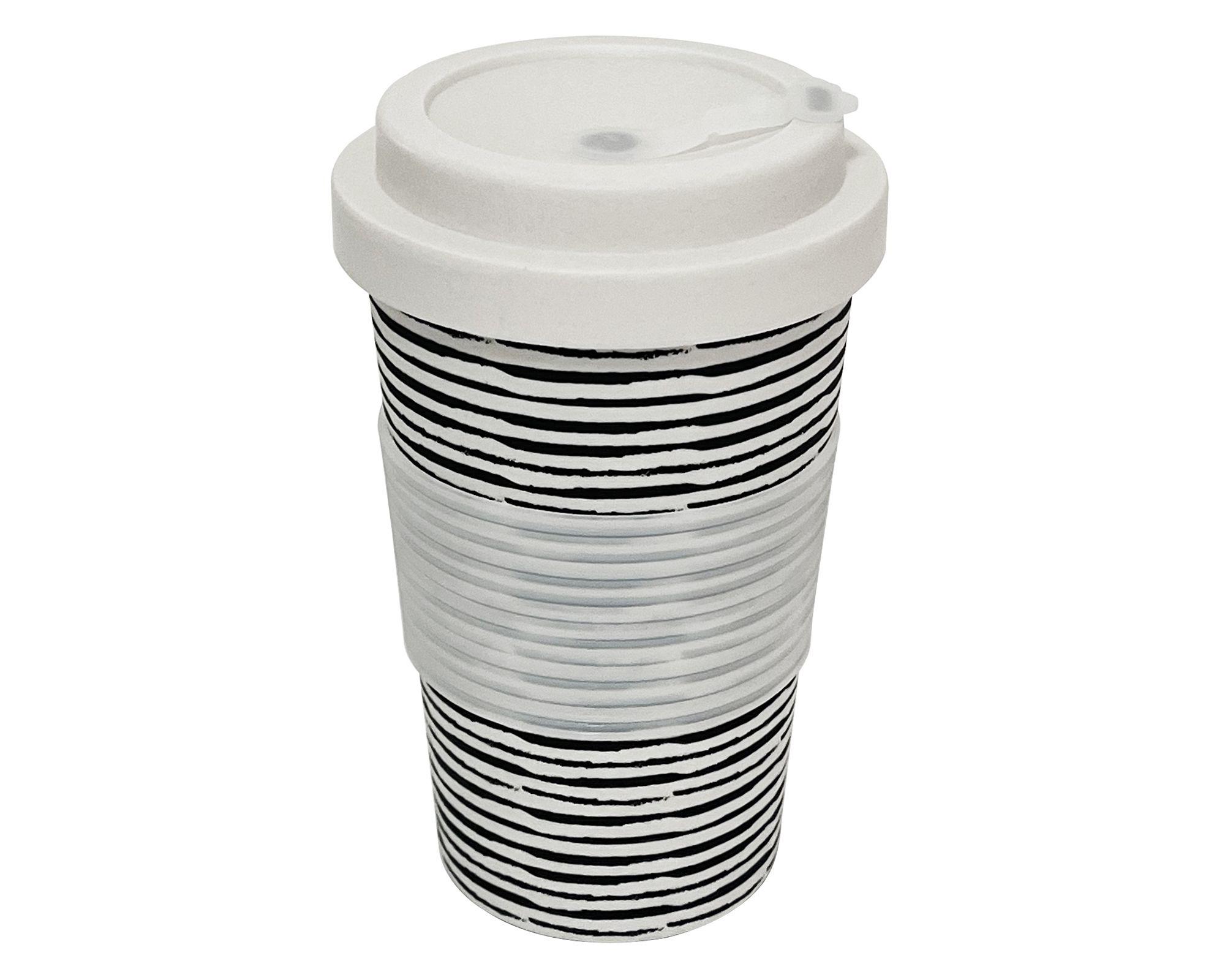 Mug con tapa Rayas 400 ml-0