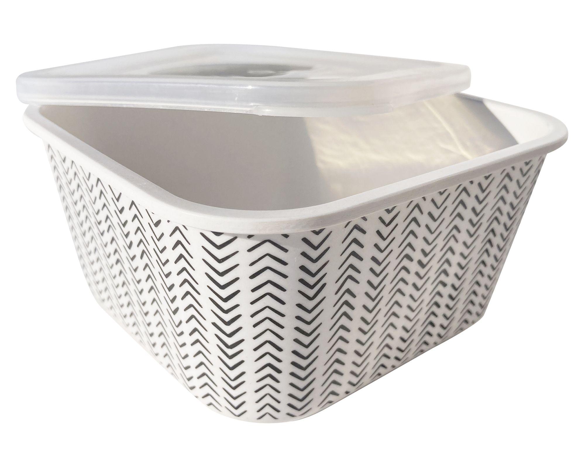 Contenedor Bio flechas blanco/negro 2 lt-1