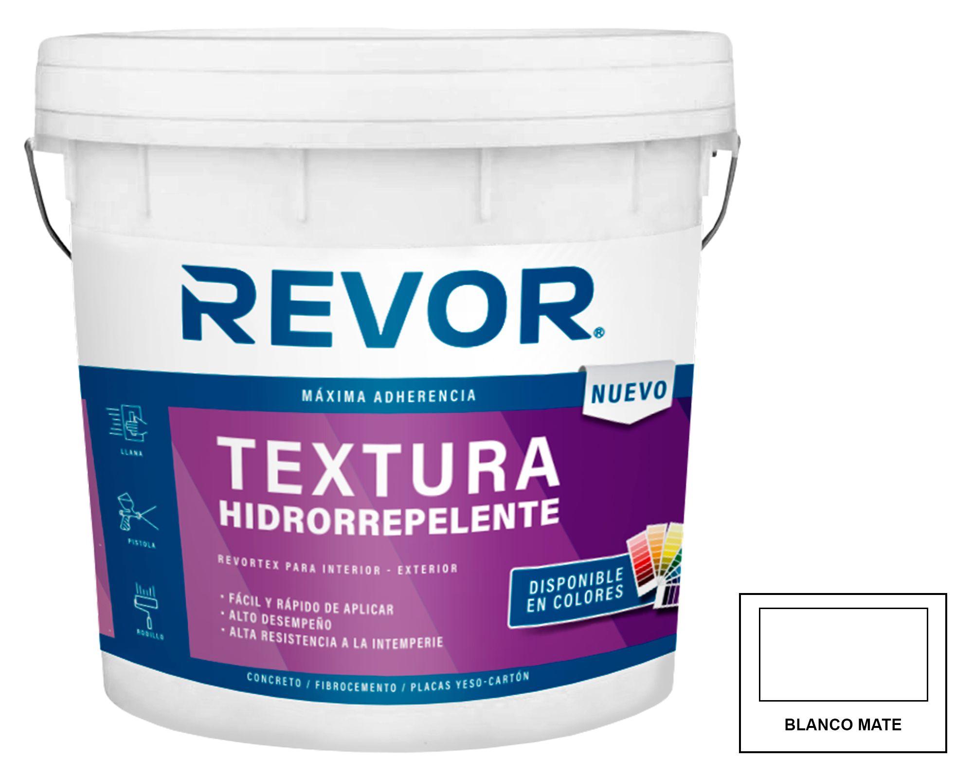 Textura hidrorrepelente Revortex grano grueso 23 kg blanco-0