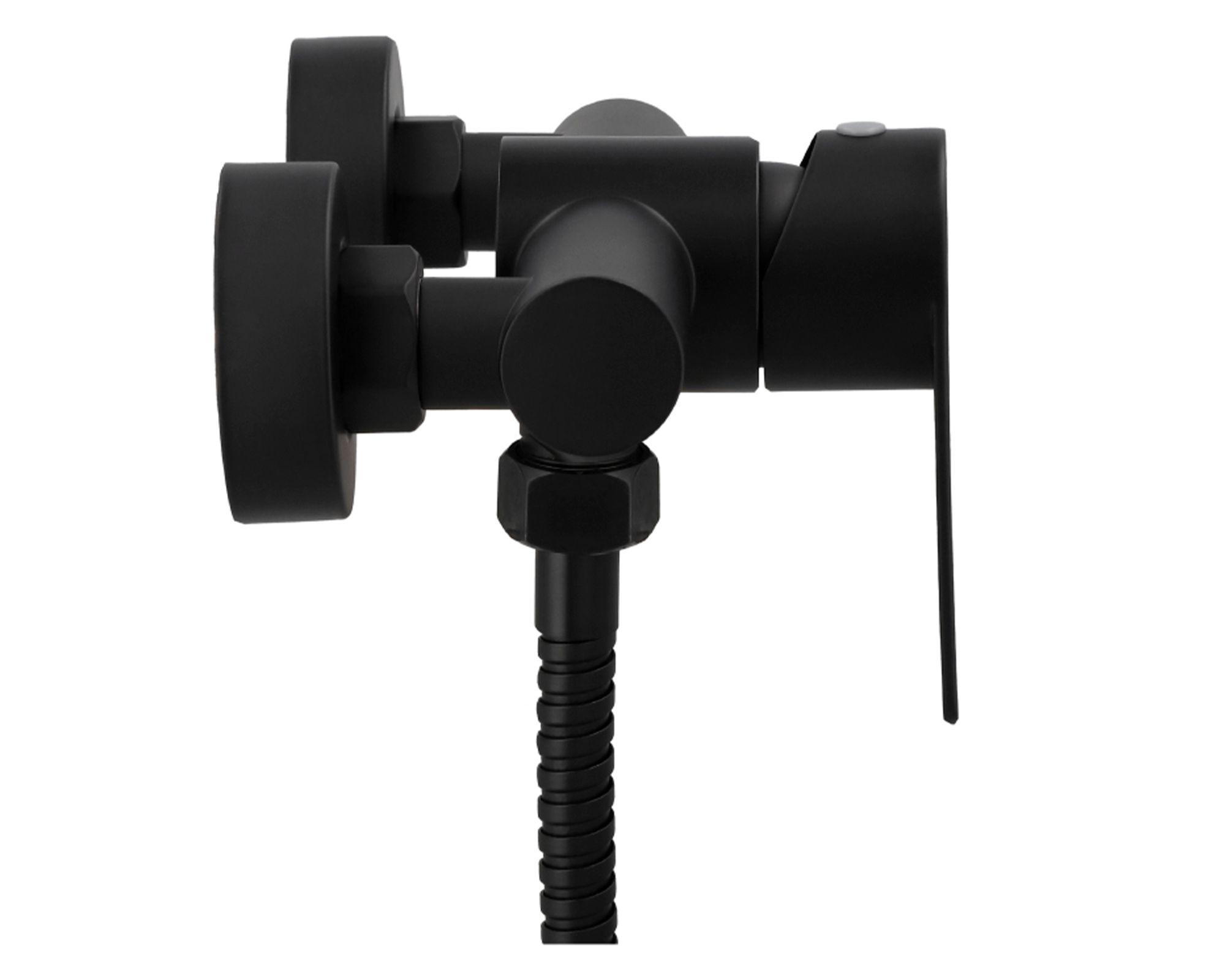 Monomando de ducha Bruna negro mate-1