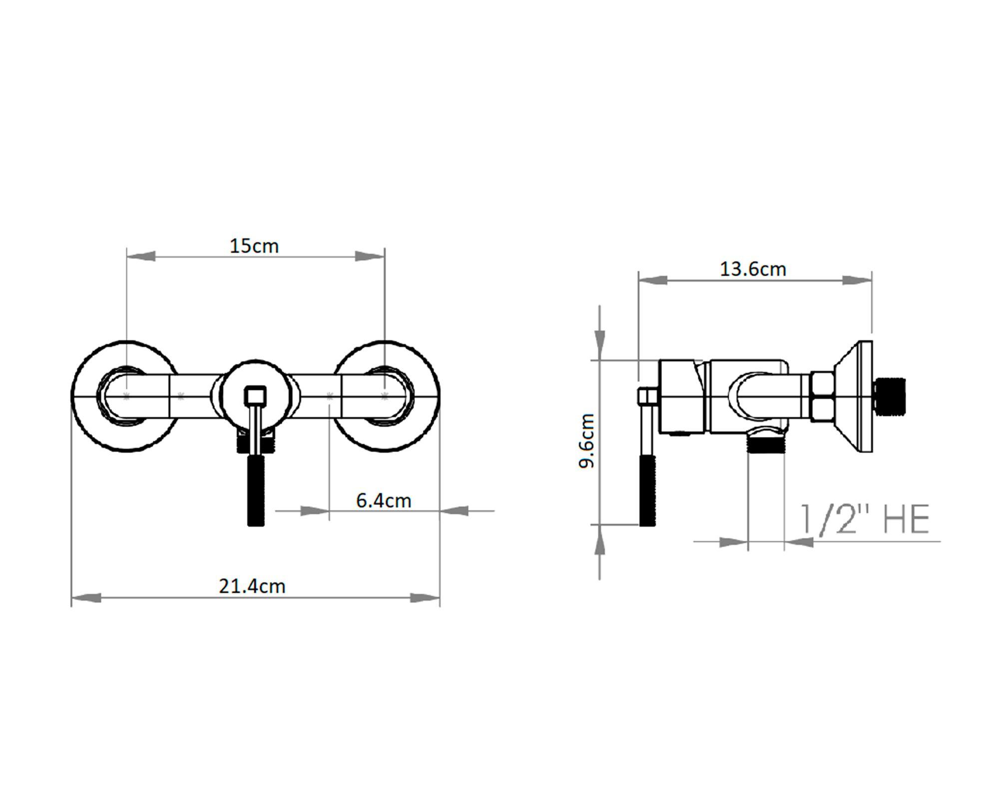 Monomando ducha Amalfi grafito austral-3