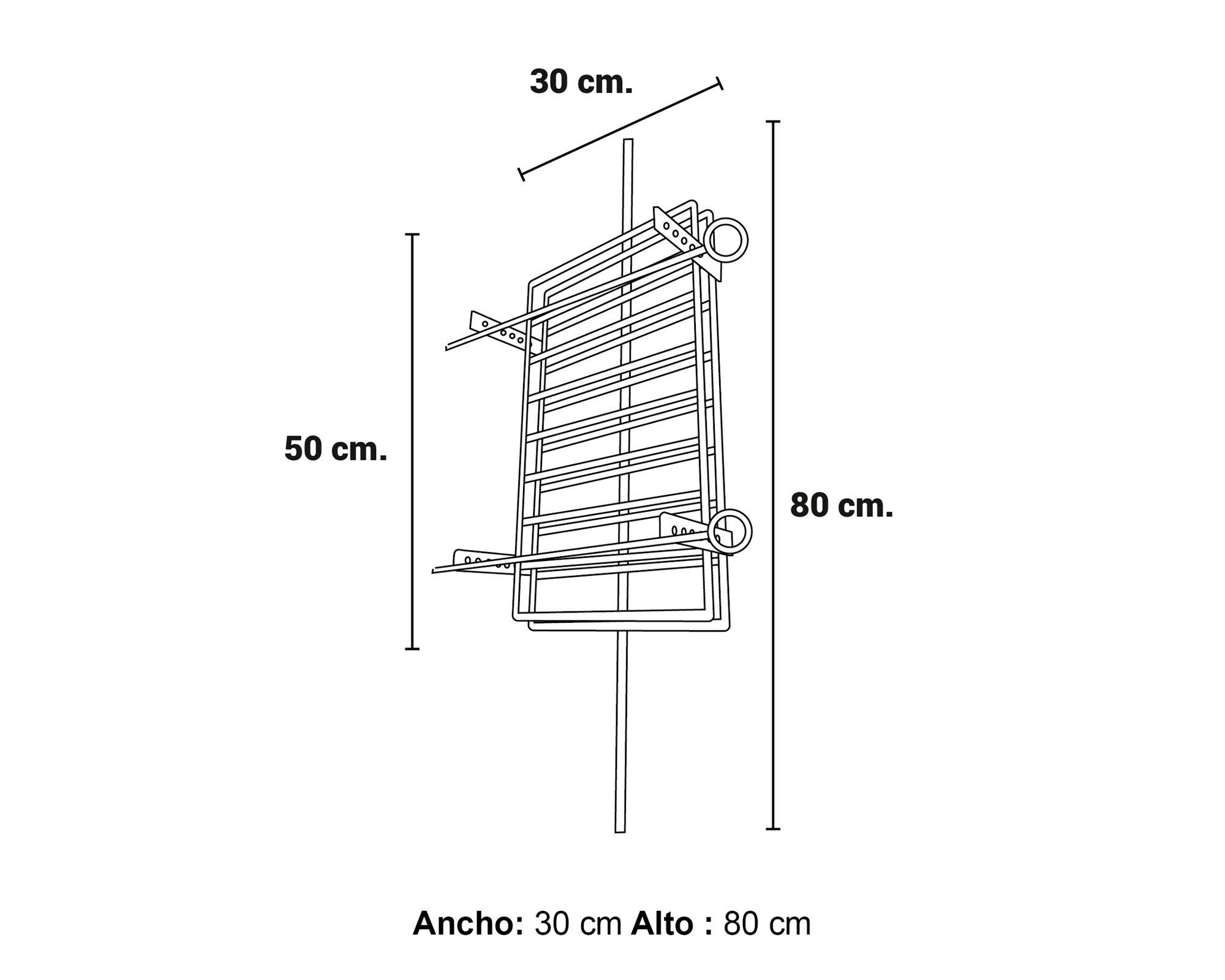 Prensa chica con soporte parrilla/tierra-2